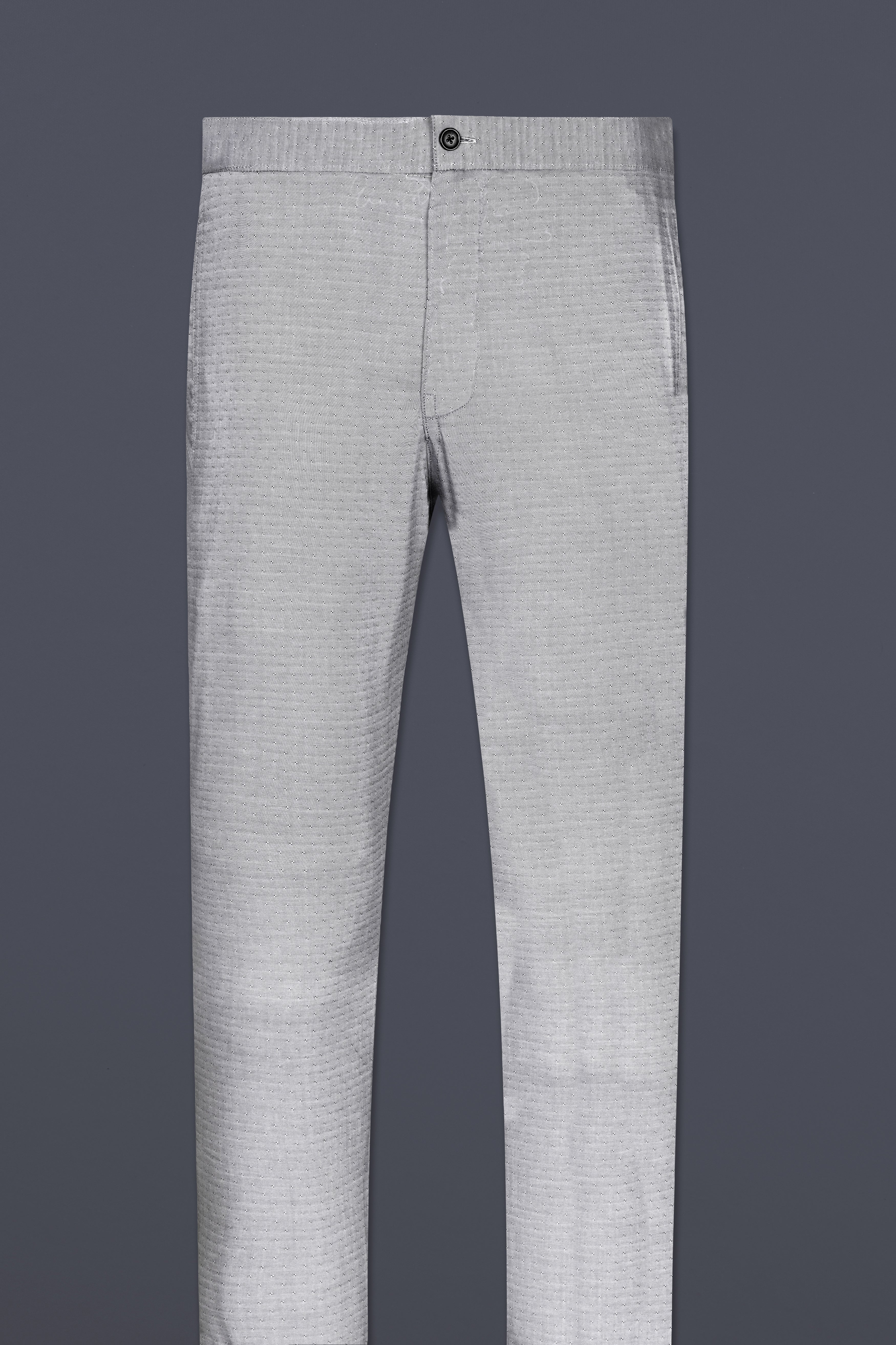 Silver Chalice Gray Dobby Textured premium Cotton Lounge Pant