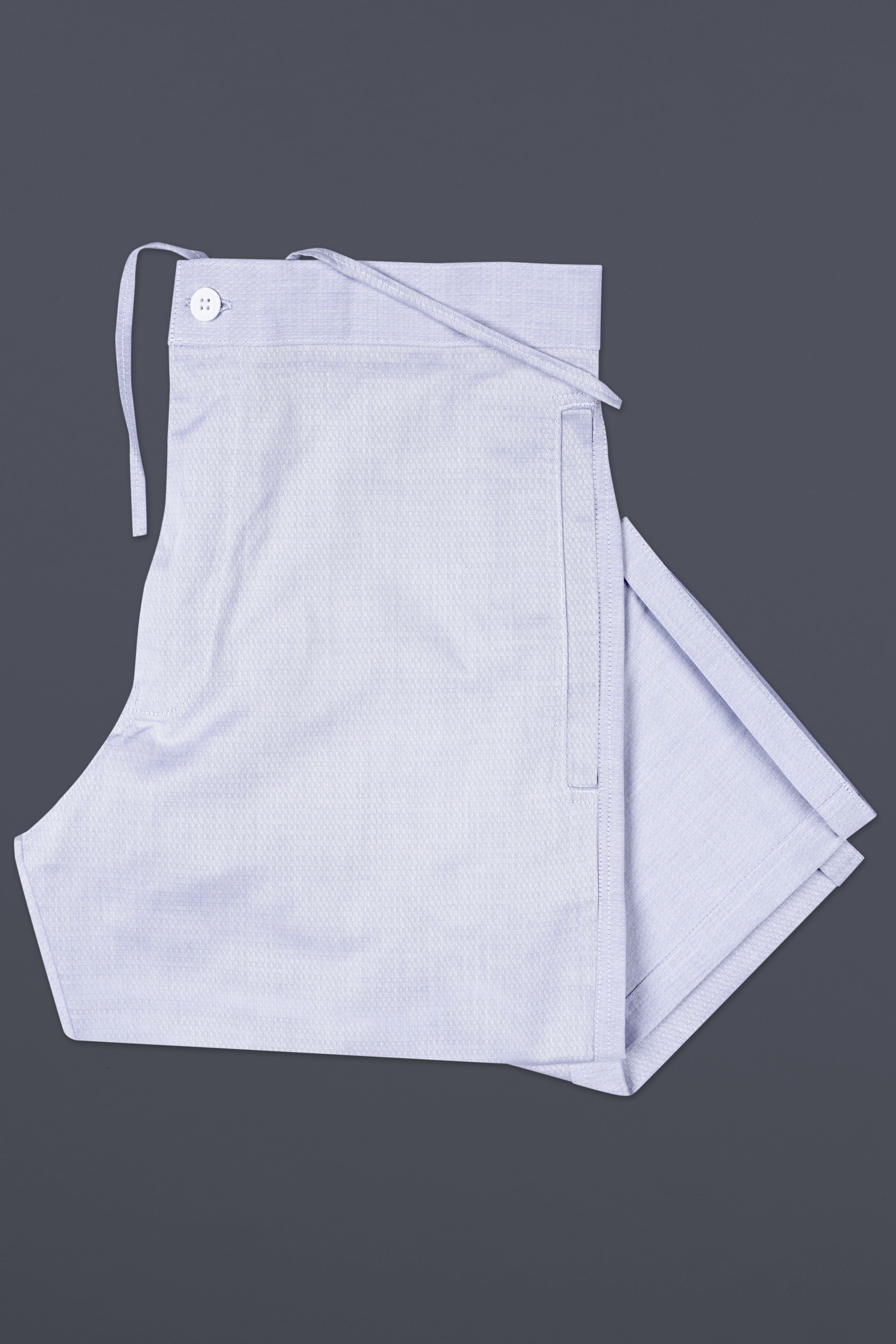 Selago Gray Dobby Textured Premium Cotton Lounge Pant