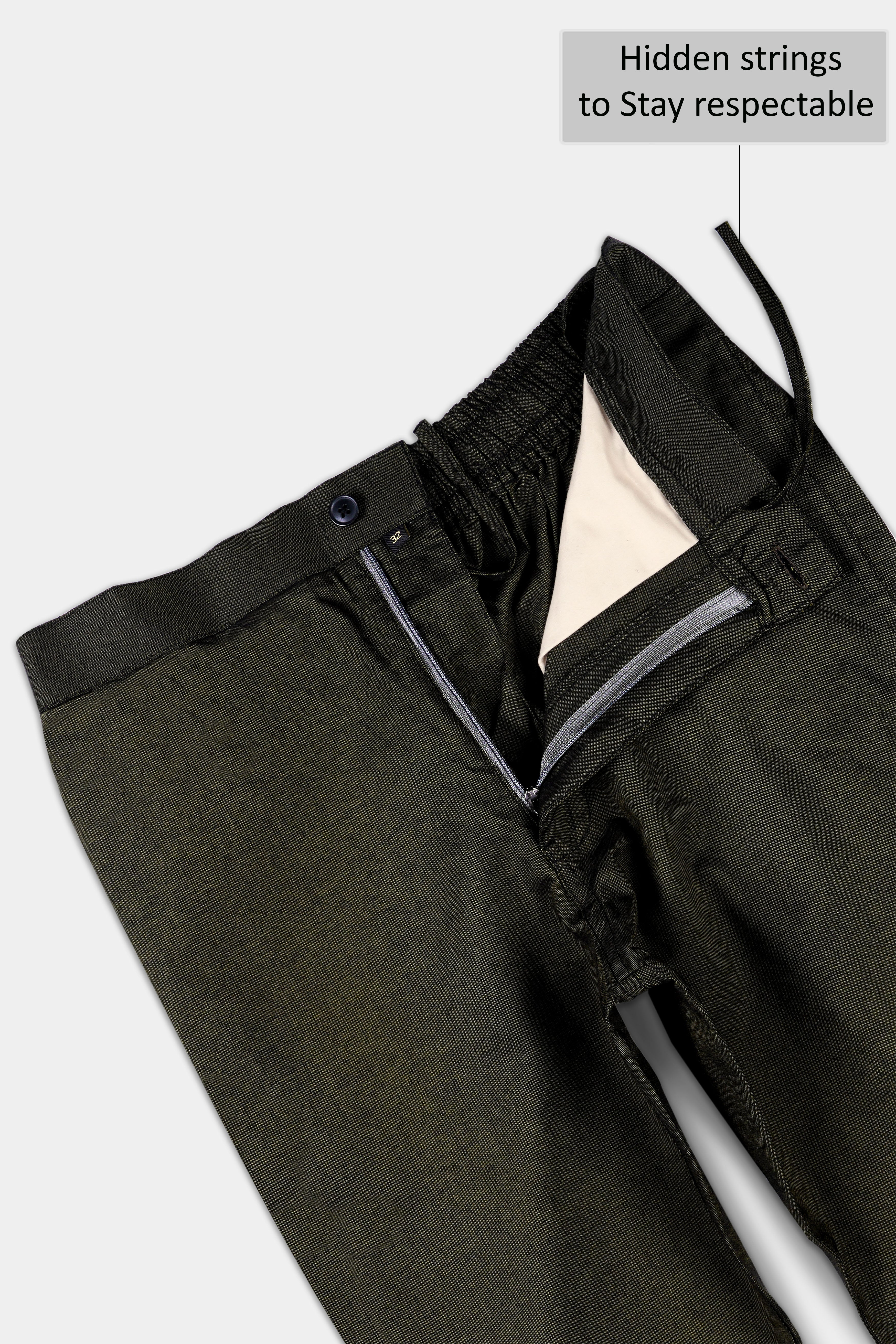Rangitoto Black Royal Oxford Lounge Pant