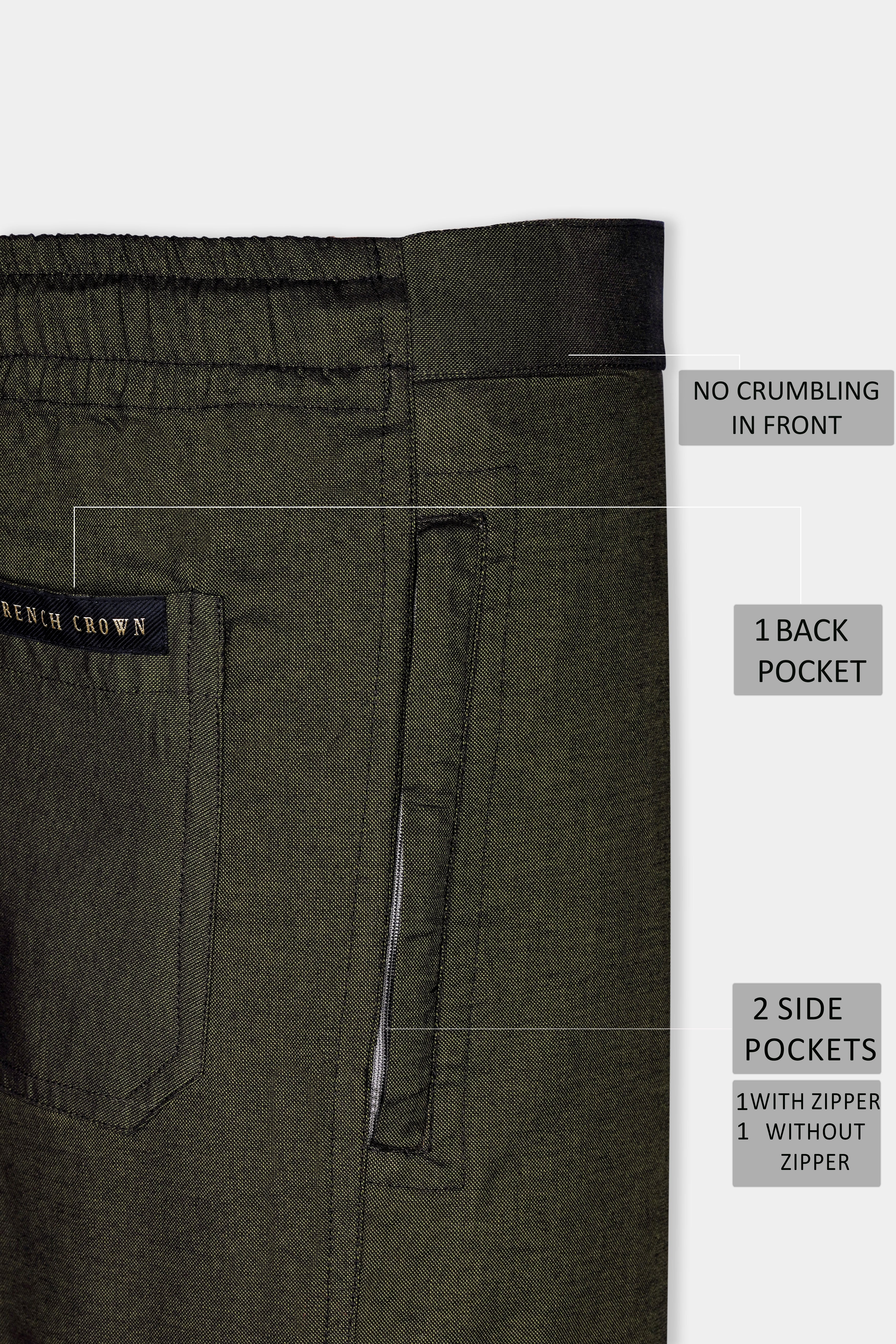 Rangitoto Black Royal Oxford Lounge Pant