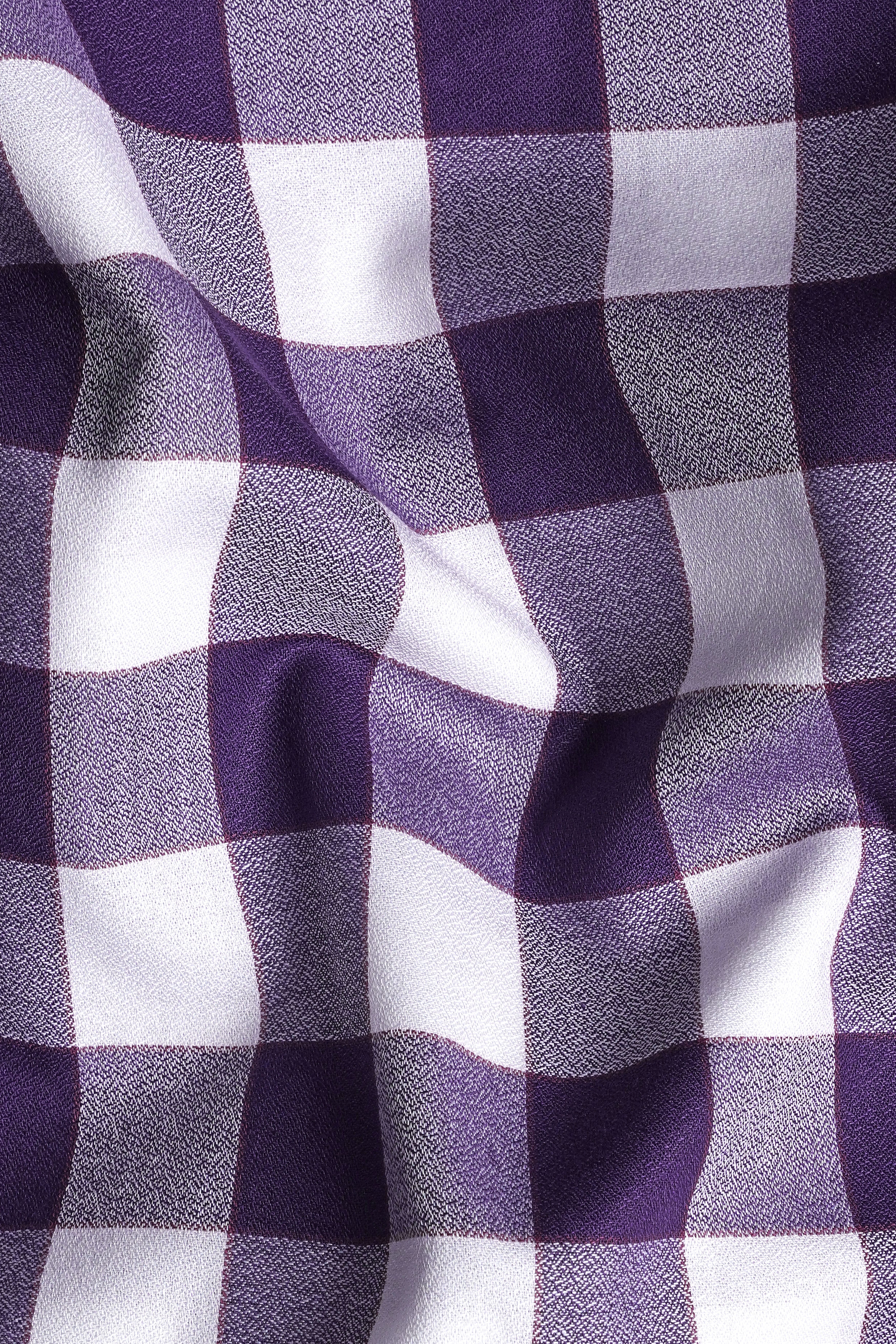 Meteorite Purple plaid Poplin Giza Cotton Lounge Pant