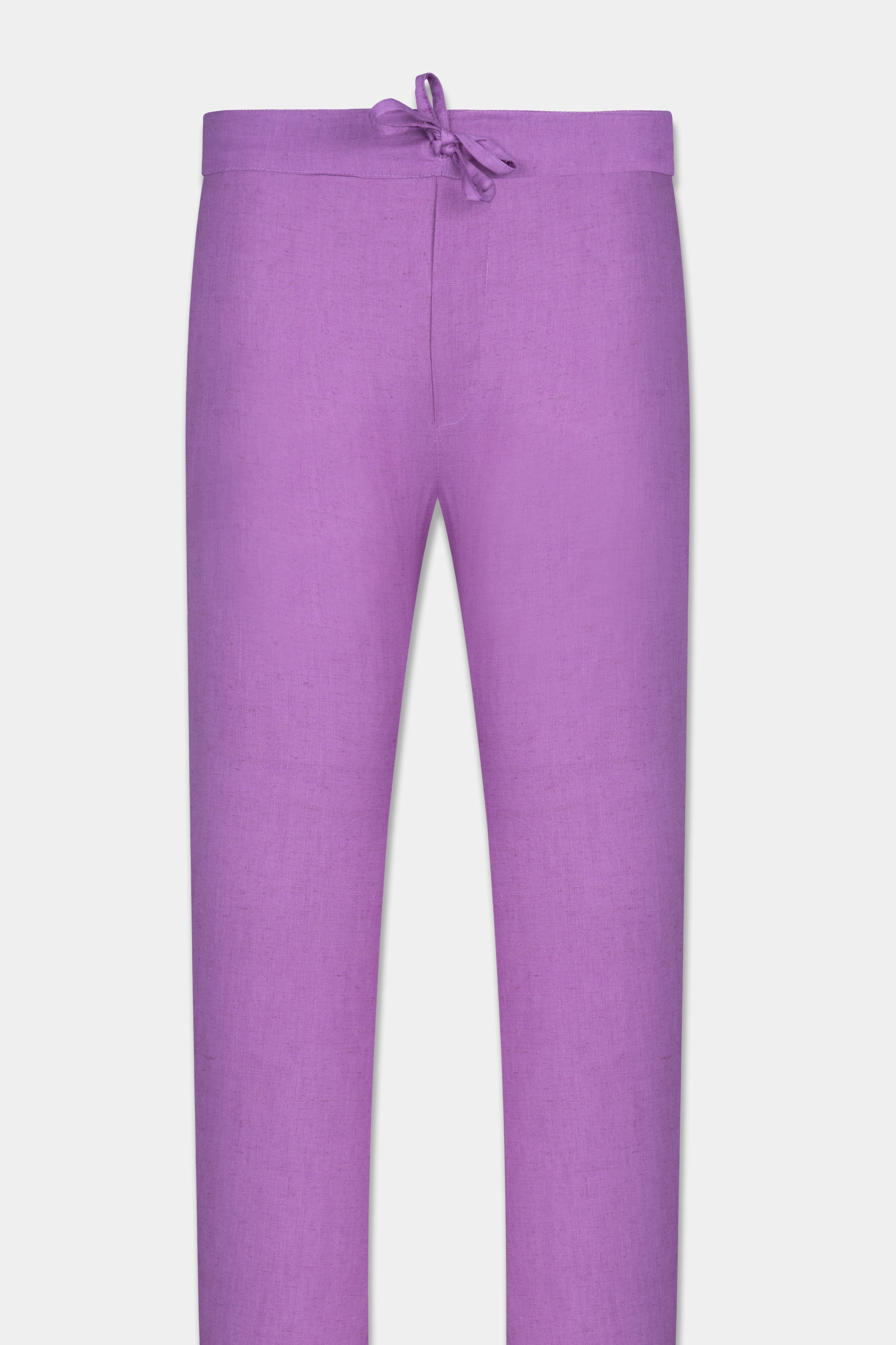 Wisteria Purple Luxurious Linen Lounge Pant