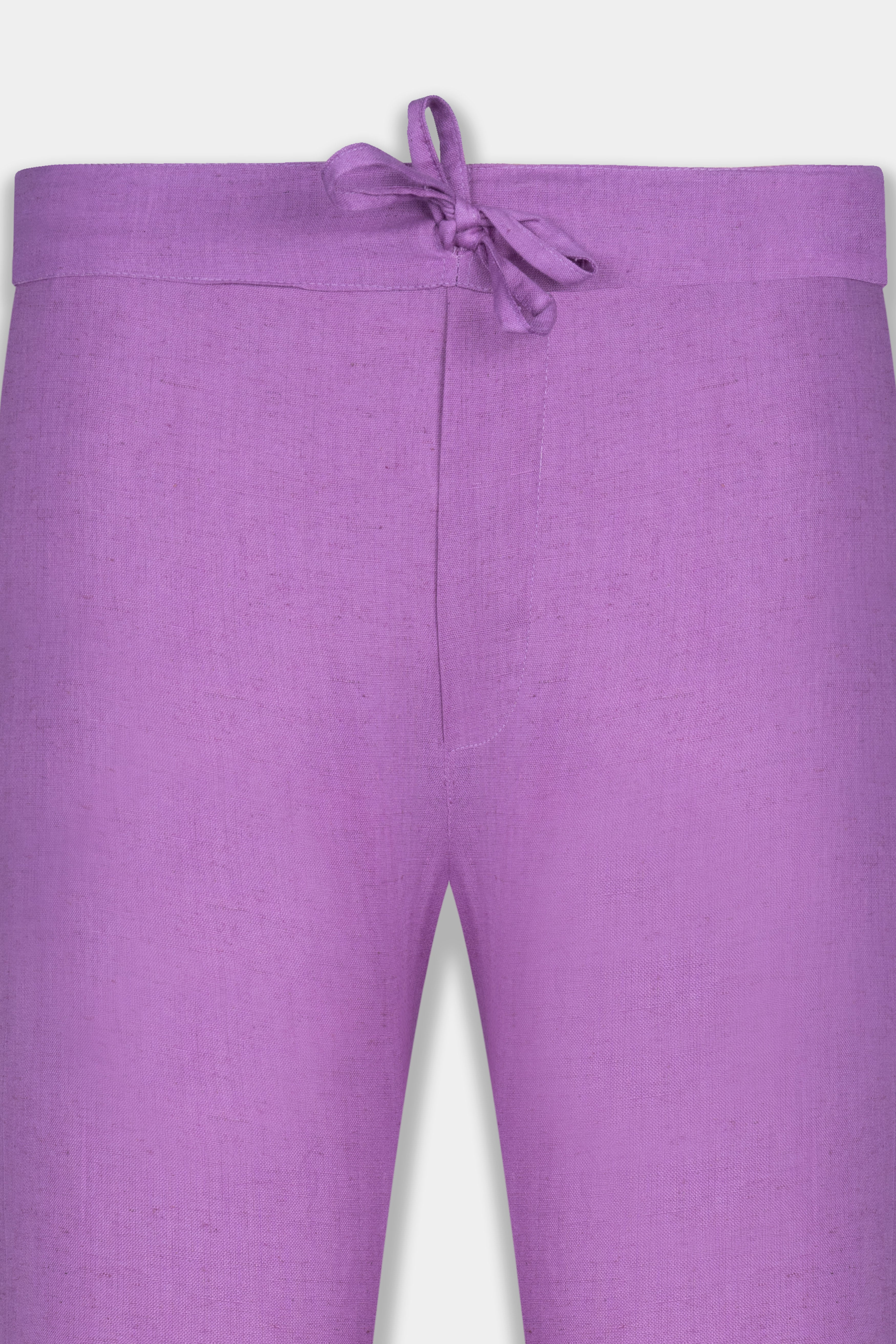 Wisteria Purple Luxurious Linen Lounge Pant