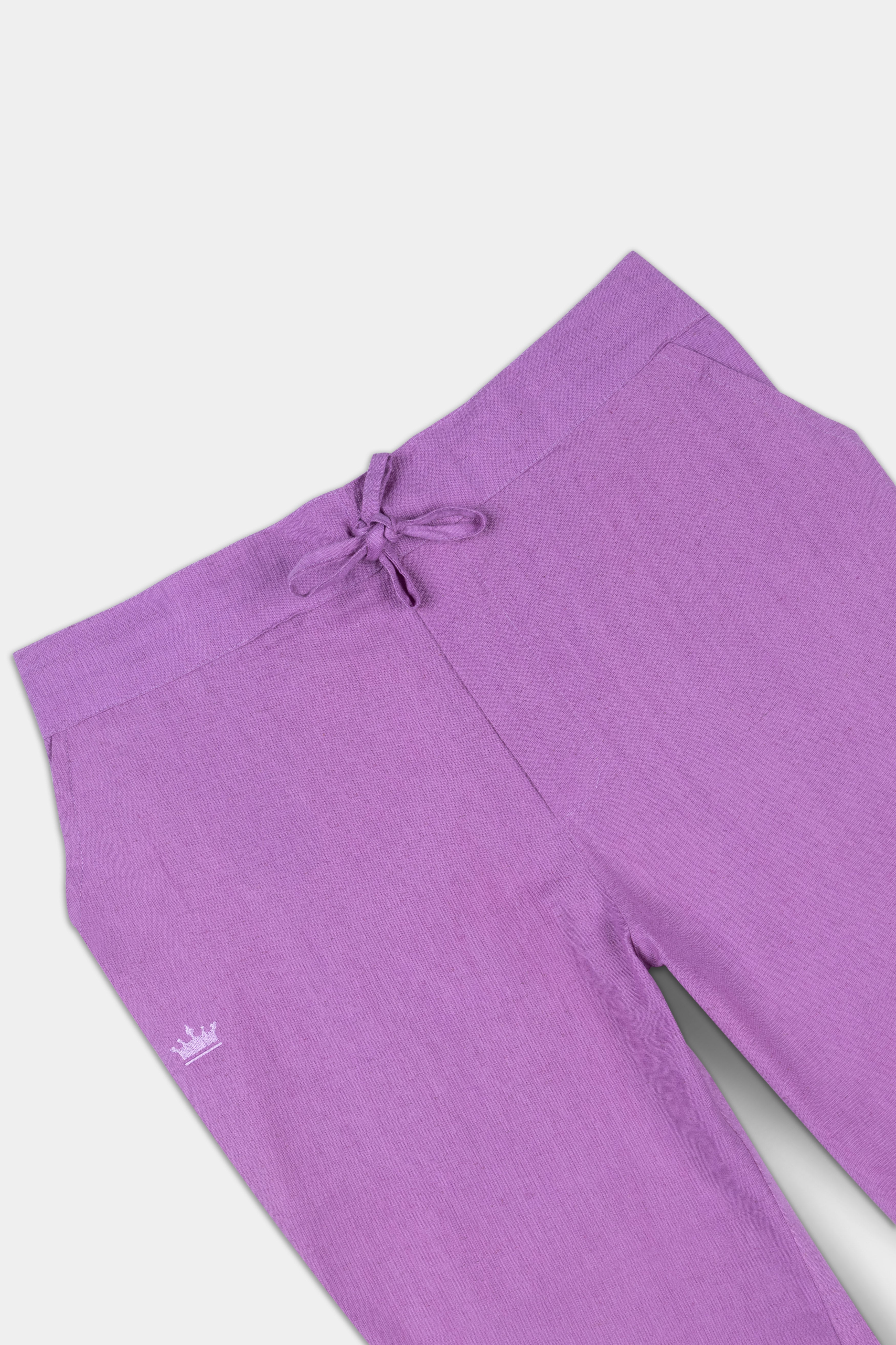 Wisteria Purple Luxurious Linen Lounge Pant