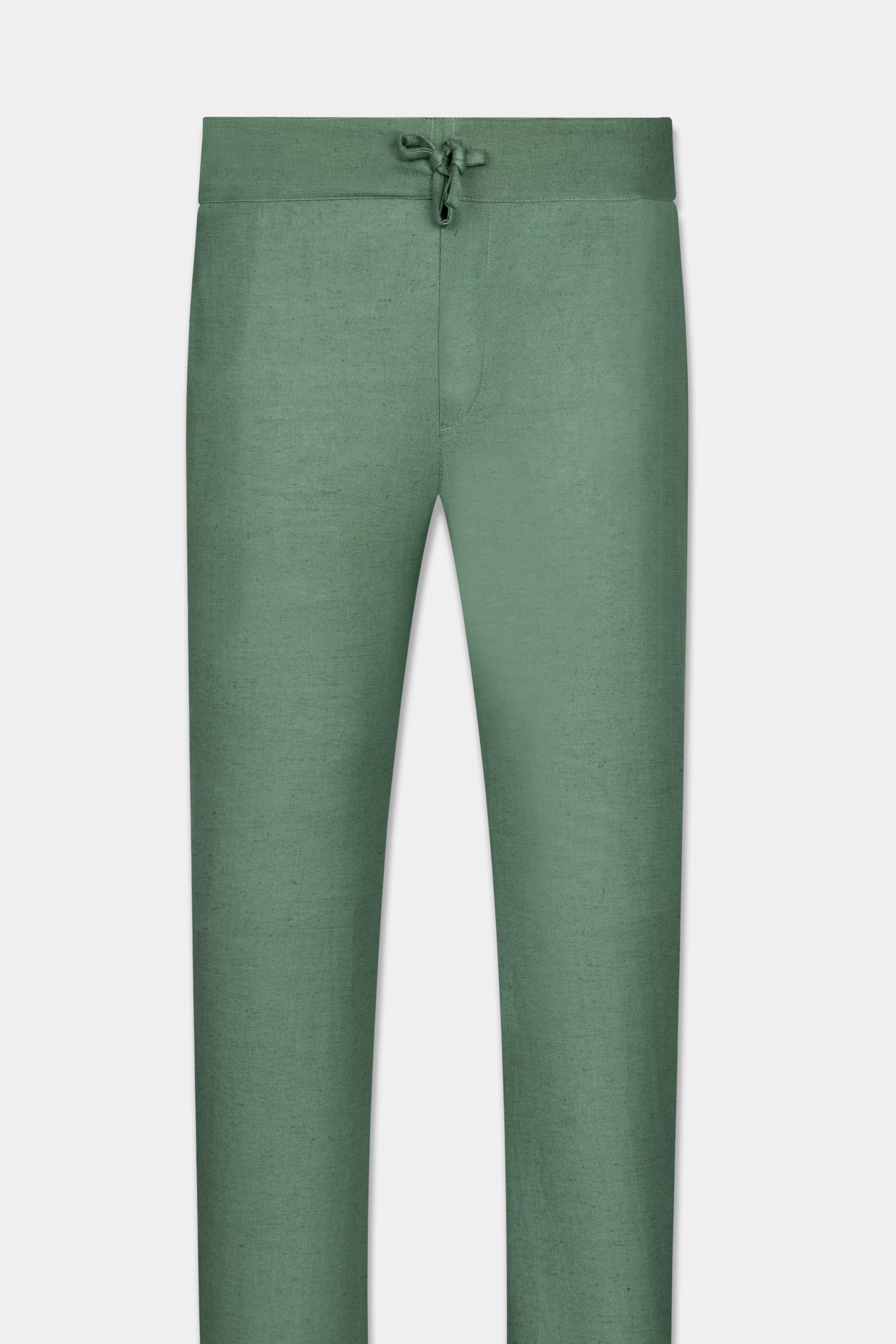 Viridian Green Luxurious Linen Lounge Pant