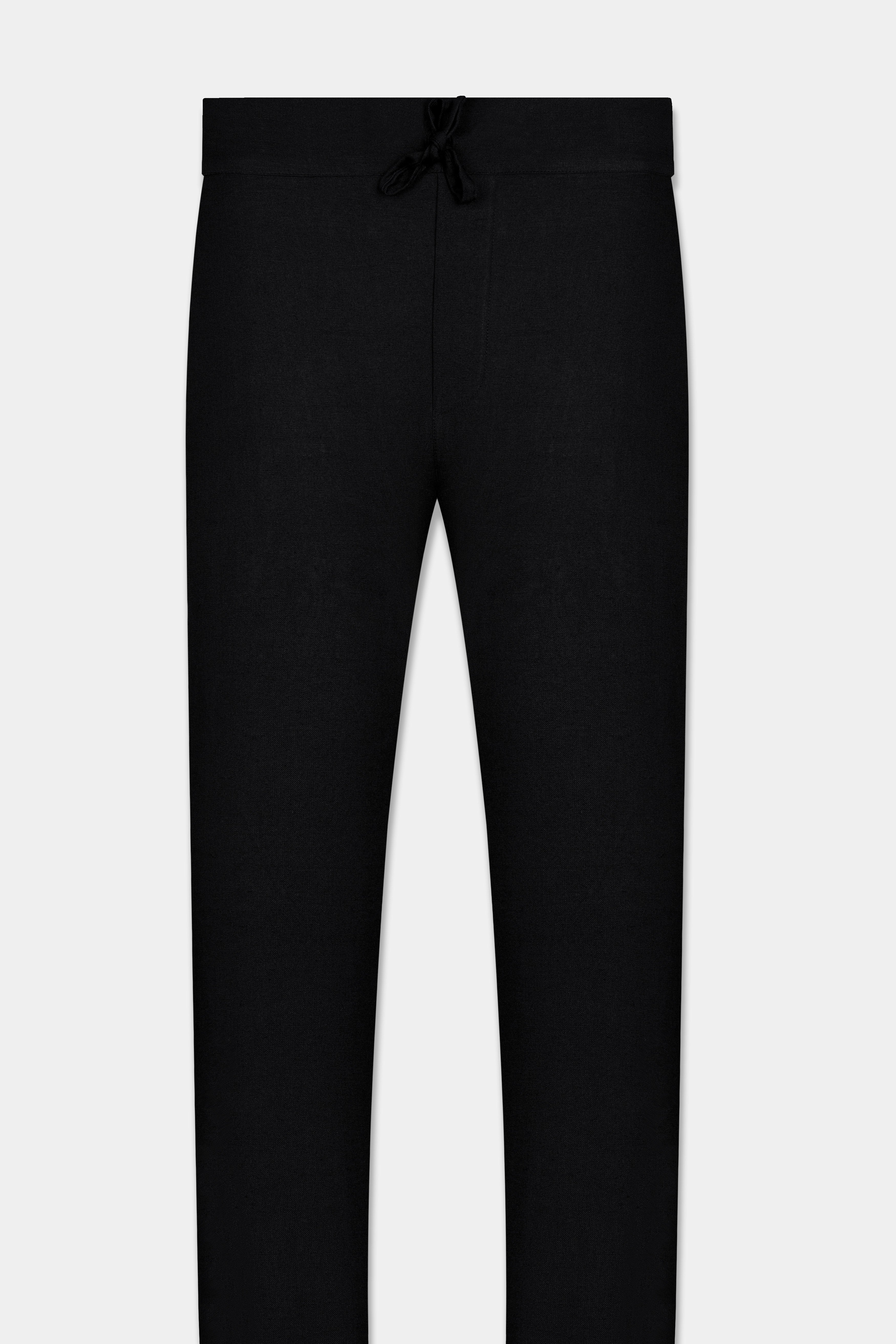 Jade Black Luxurious Linen Lounge Pant