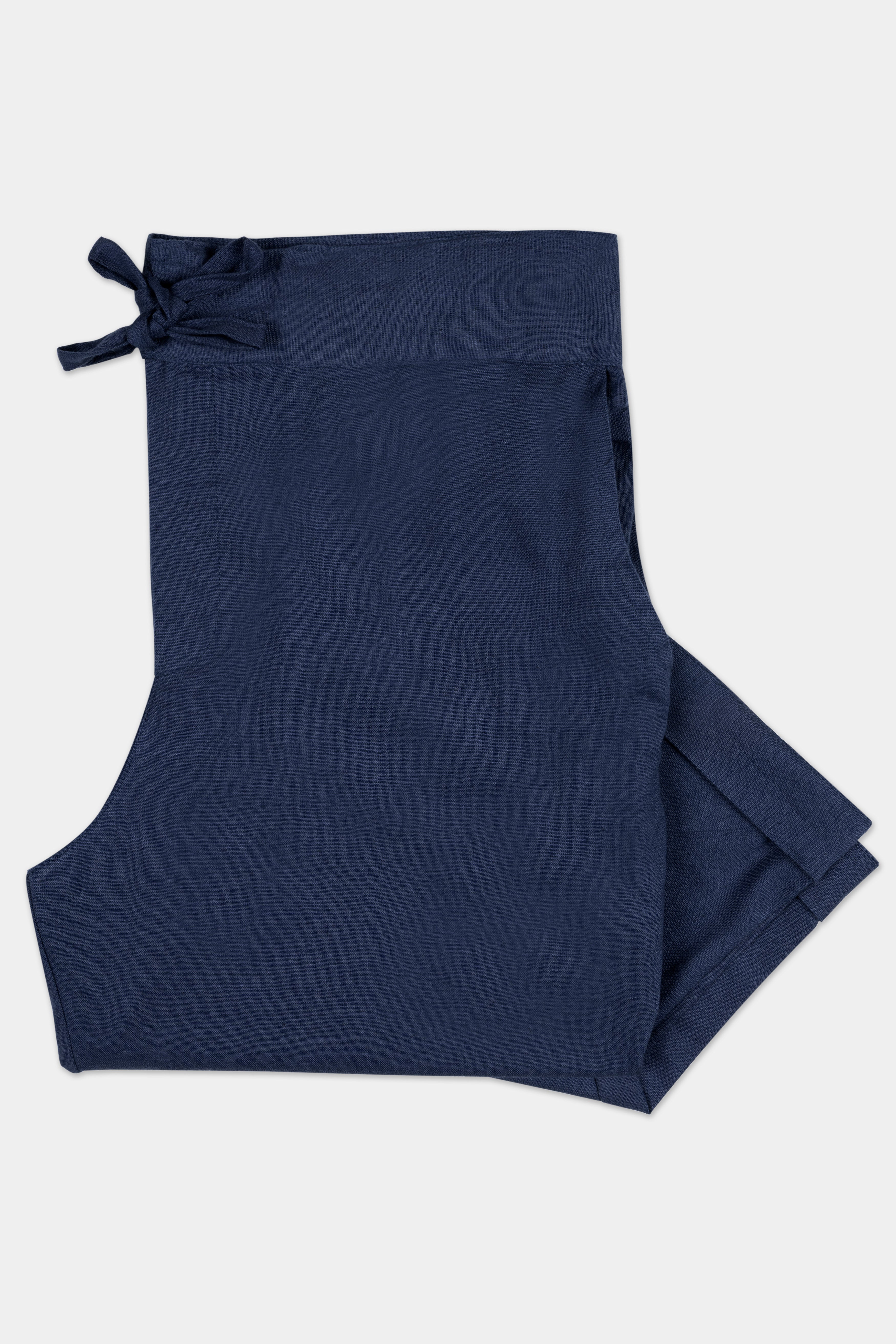 Tealish Blue Luxurious Linen Lounge Pant