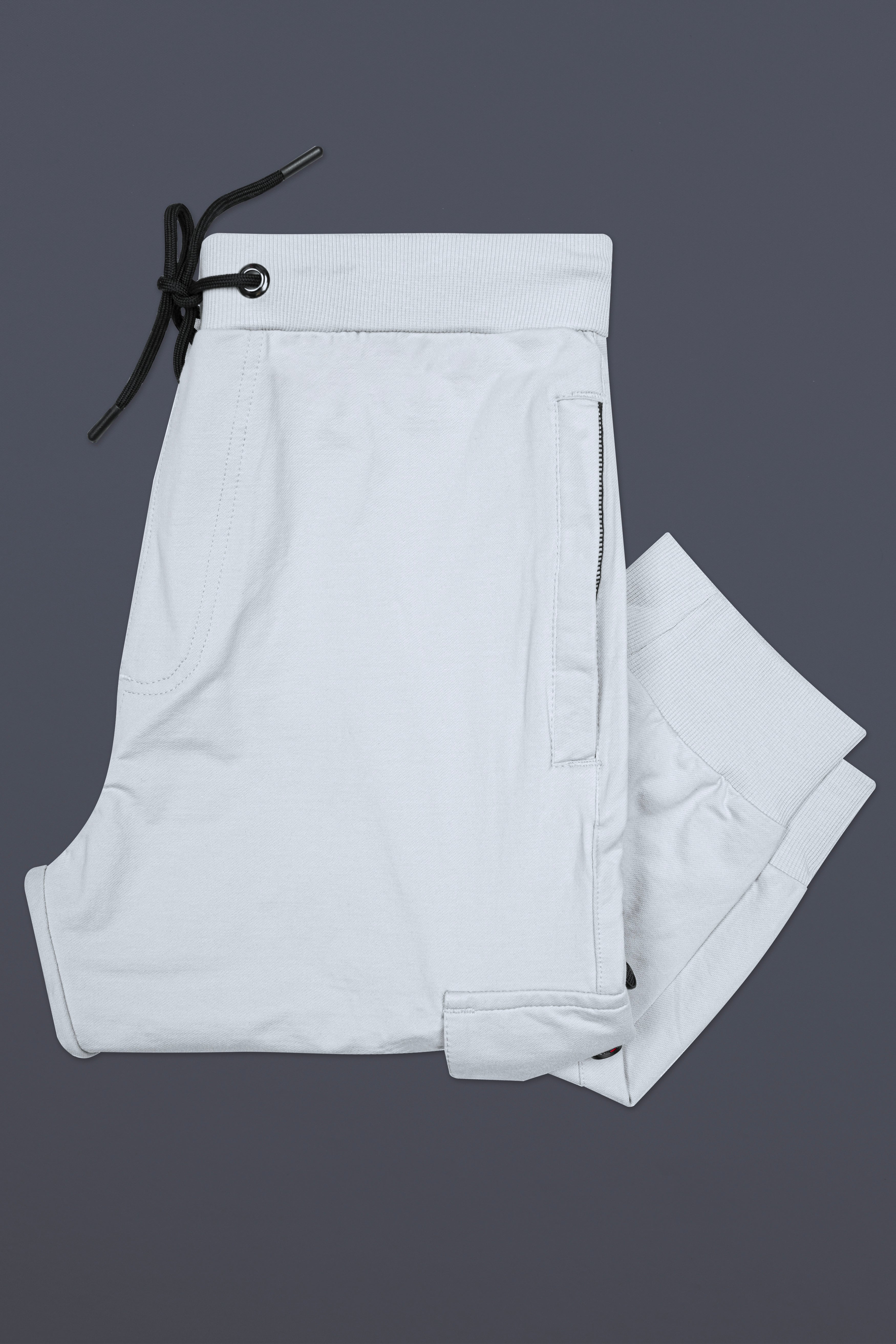 Mischke Gray Premium French Terry Cotton Cargo Joggers