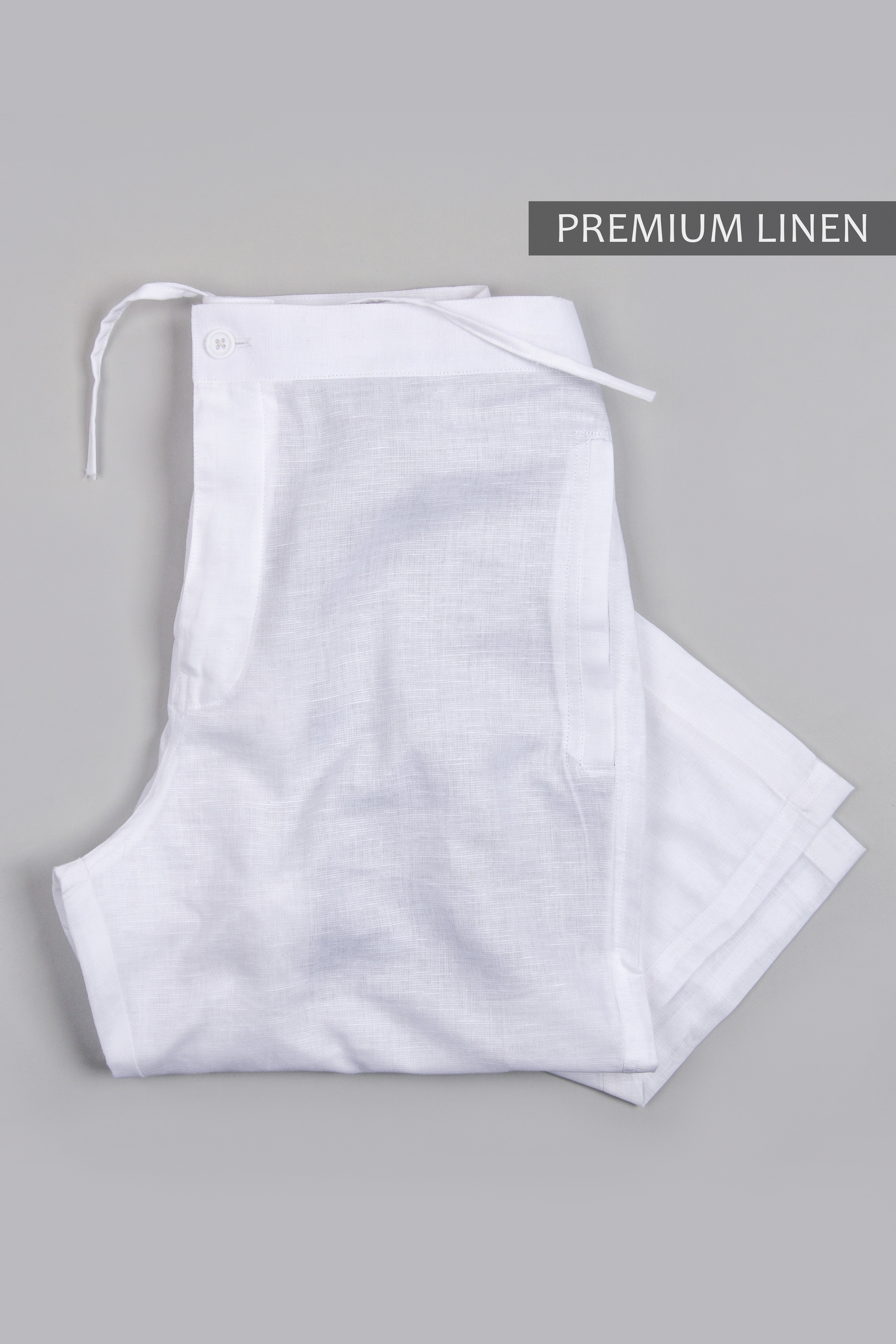 Black and White Premium Linen Lounge Pants