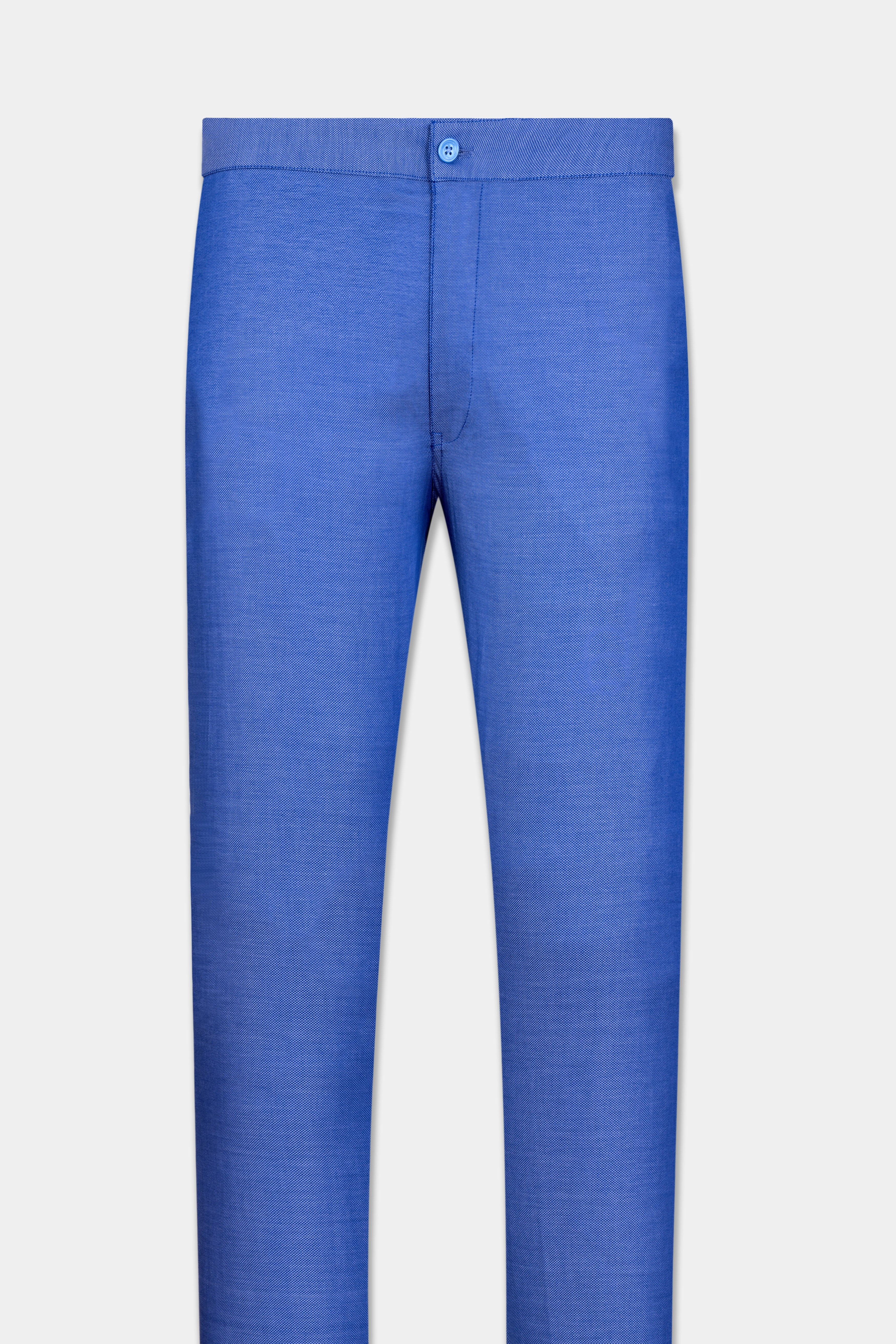 Cerulean Blue Dobby Textured Premium Cotton Lounge Pant
