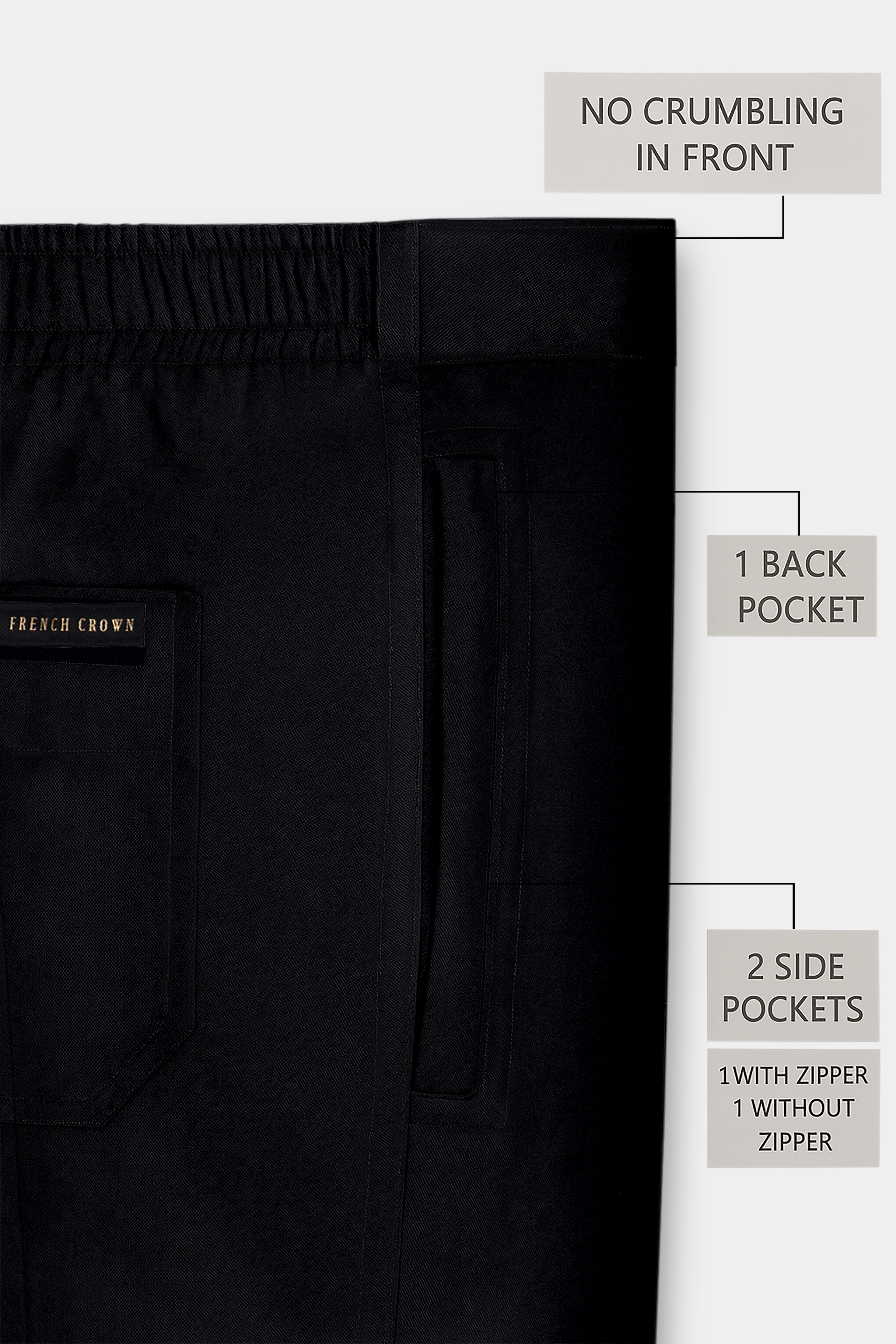 Noirelle-Jade Black Super Soft Premium Cotton Lounge Pant