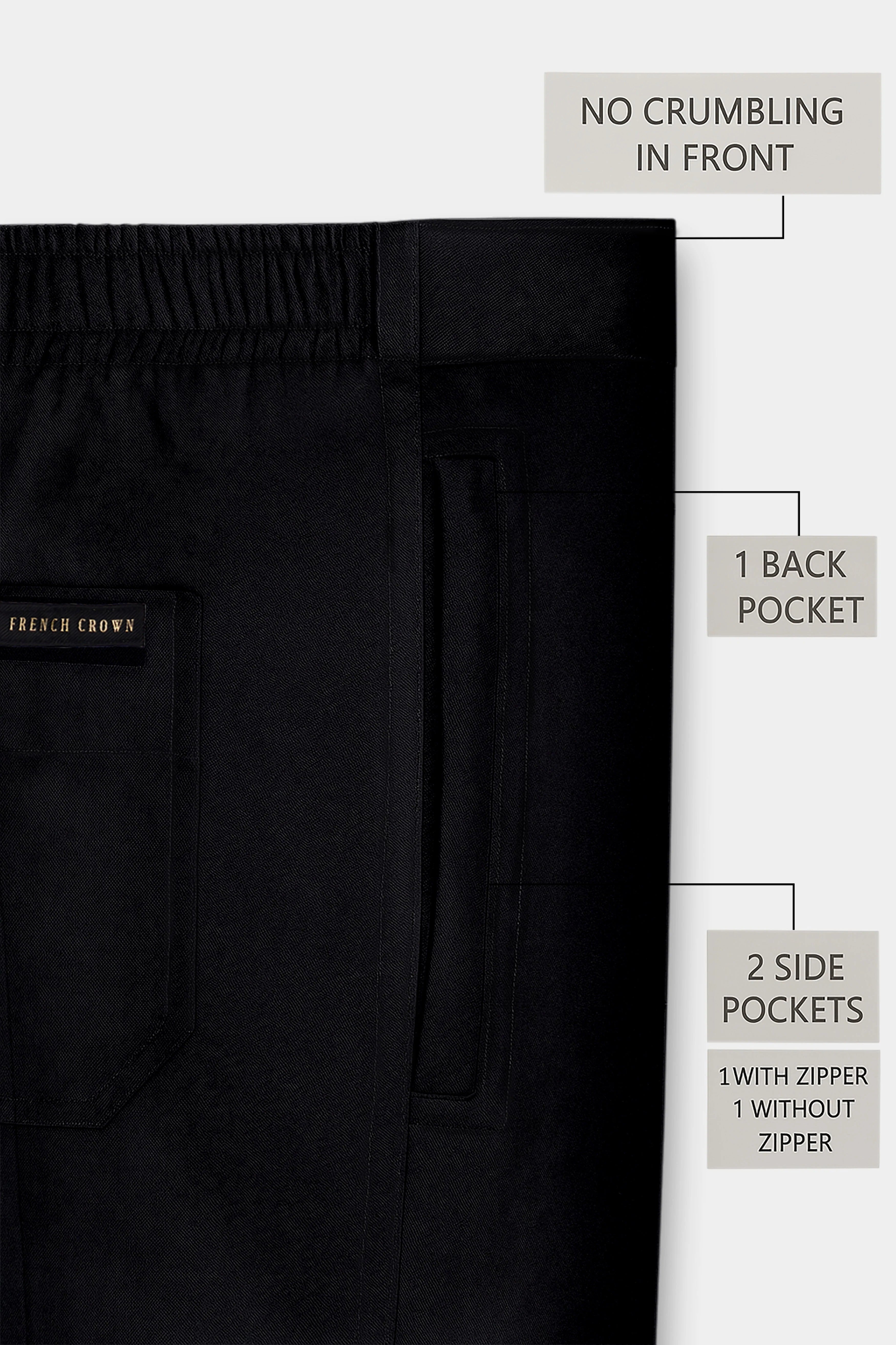 Noirelle-Jade Black Super Soft Premium Cotton Lounge Pant