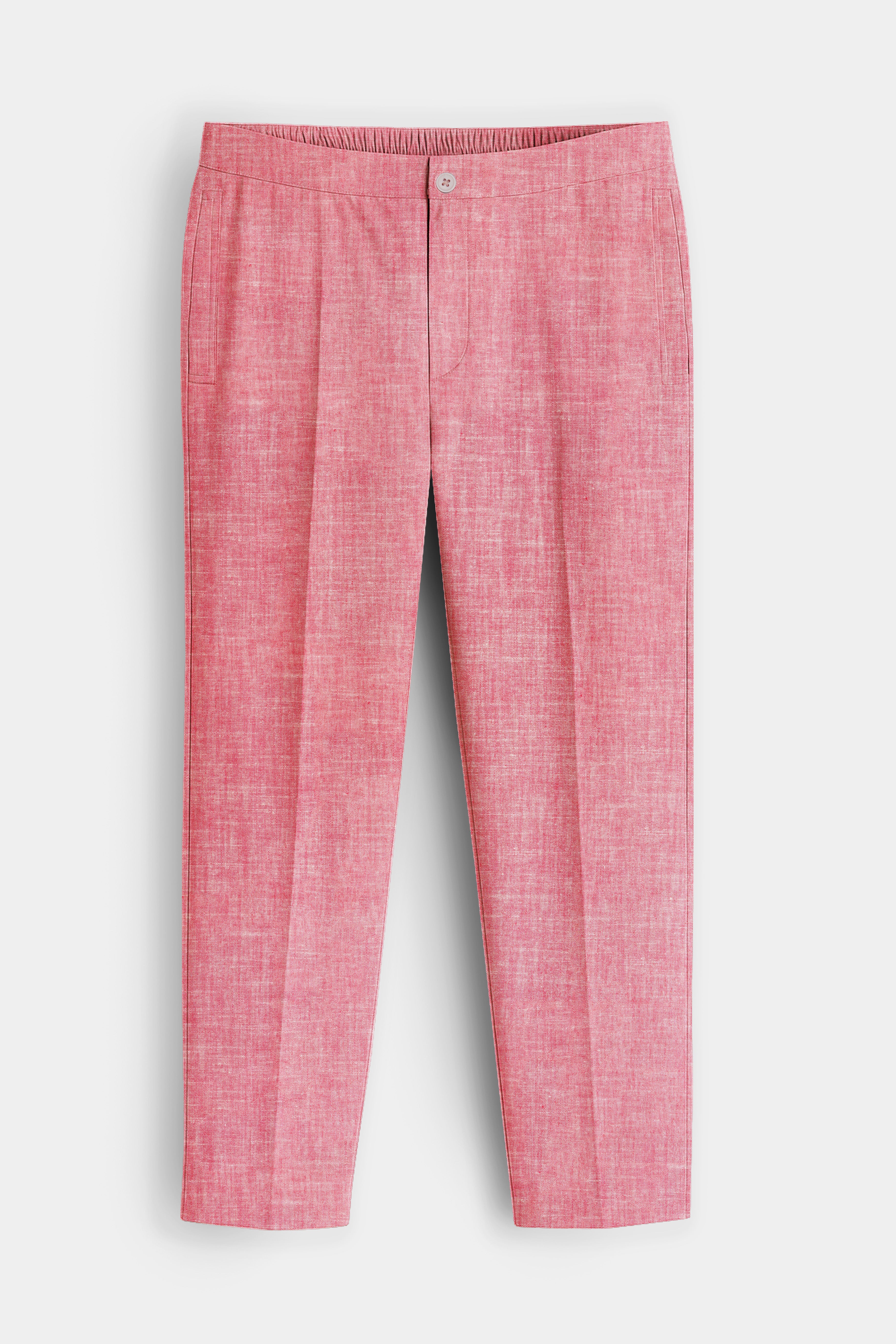 Veloura-Ruddy Pink Textured Super Soft Oxford Premium Cotton Lounge Pant