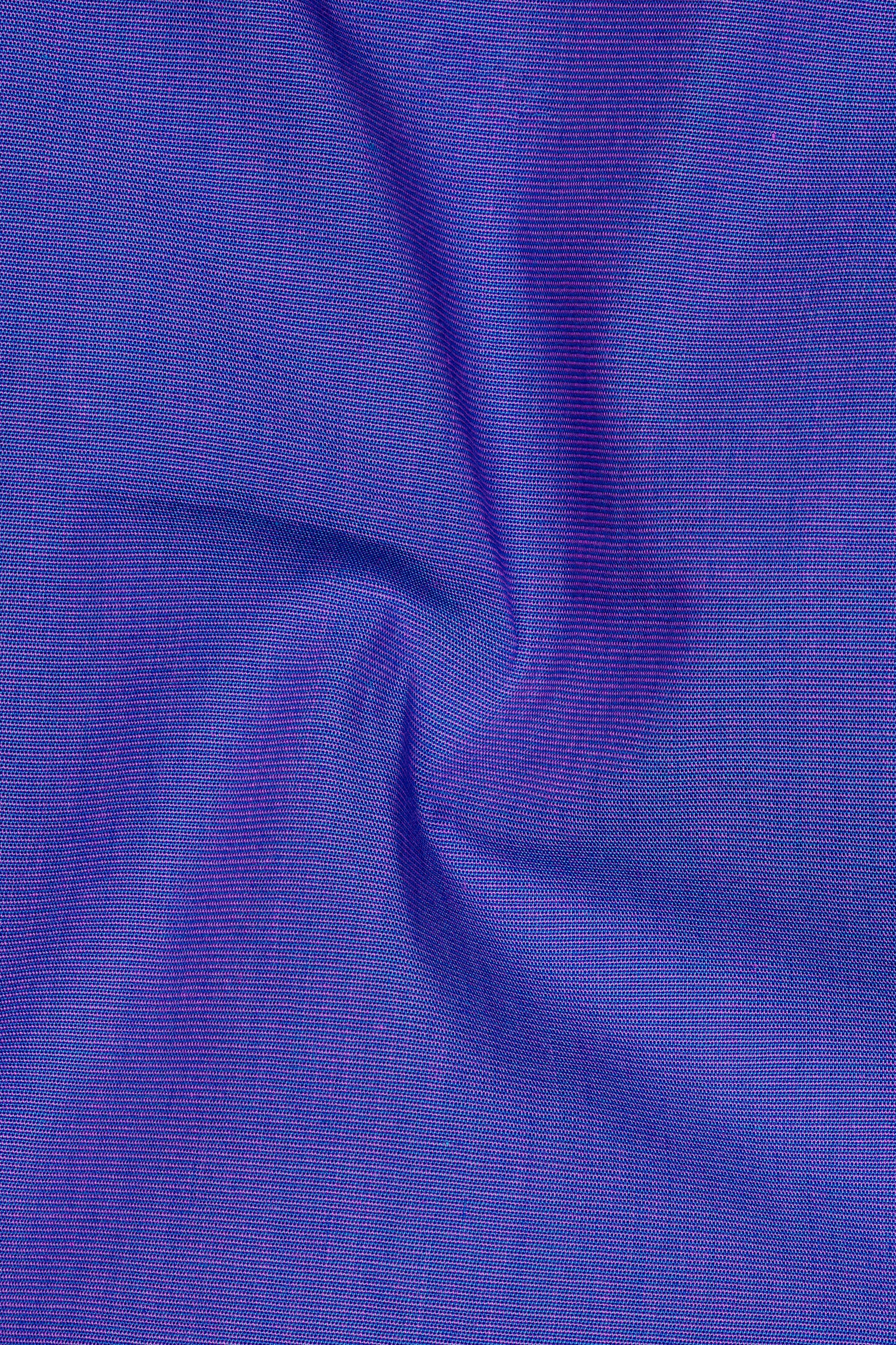 Ossira-Violet Blue Two Tone Chambray Textured Premium Cotton Lounge Pant