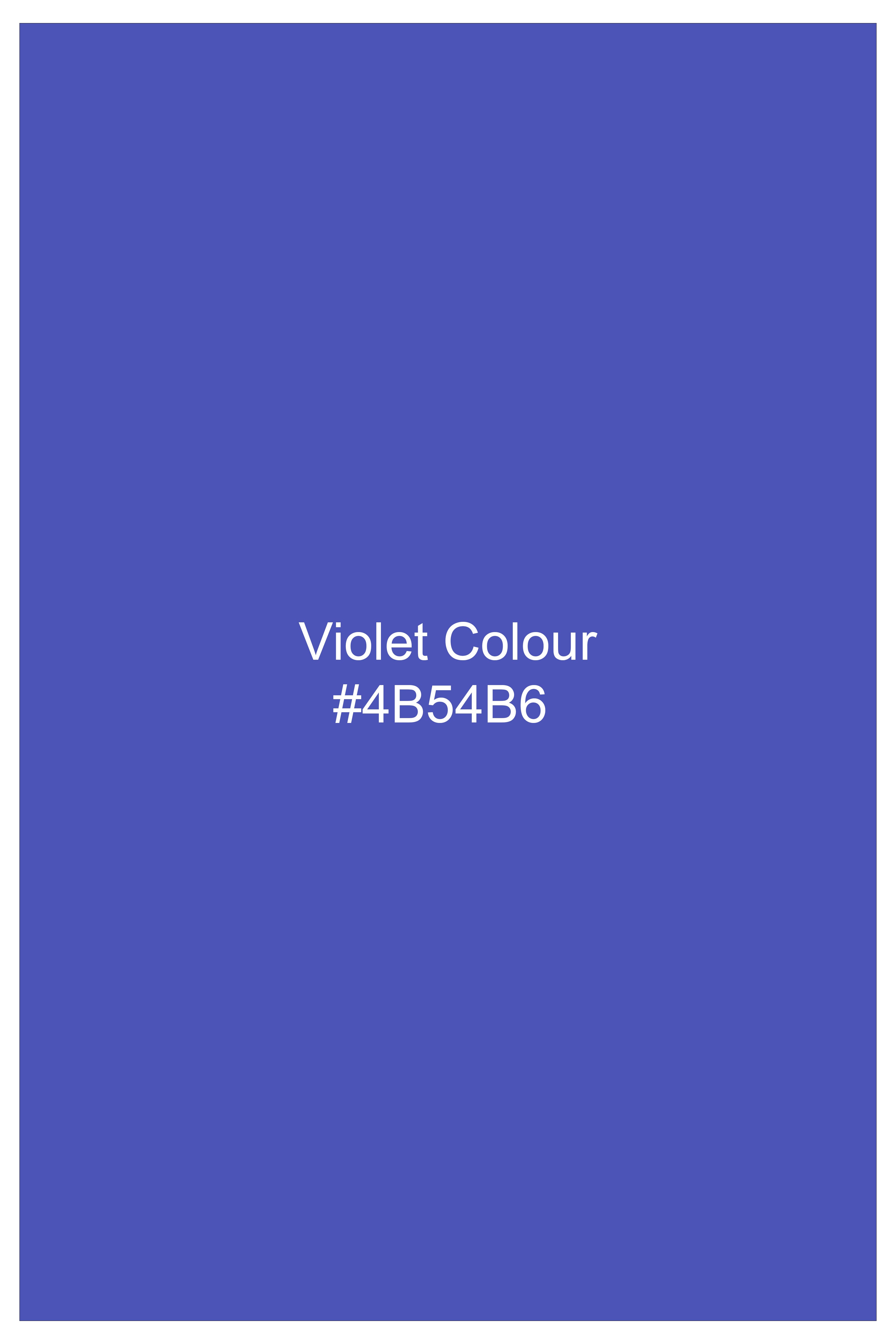 Ossira-Violet Blue Two Tone Chambray Textured Premium Cotton Lounge Pant