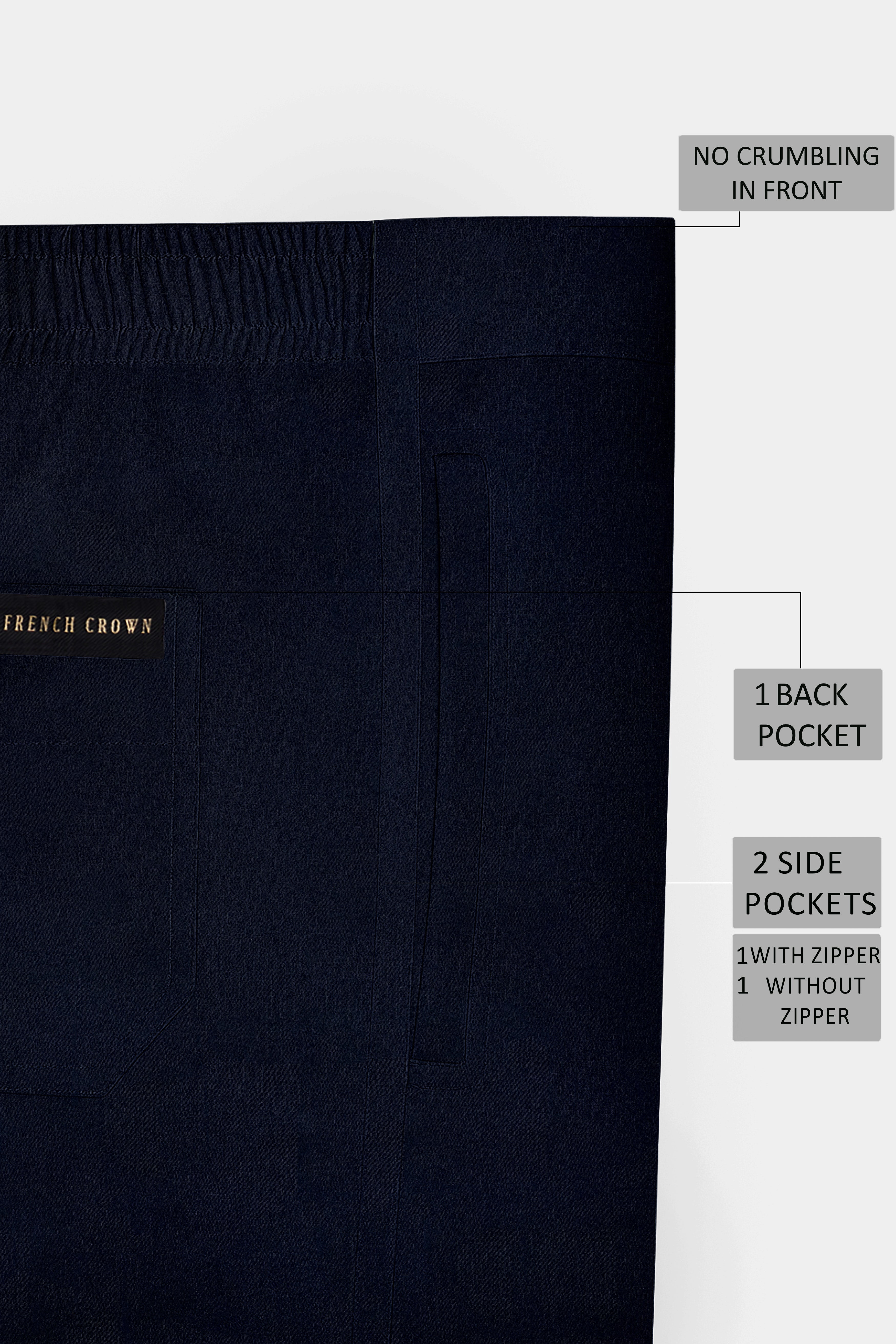 Fadevia-Cinder Blue Super Soft Chambray Premium Cotton Lounge Pant