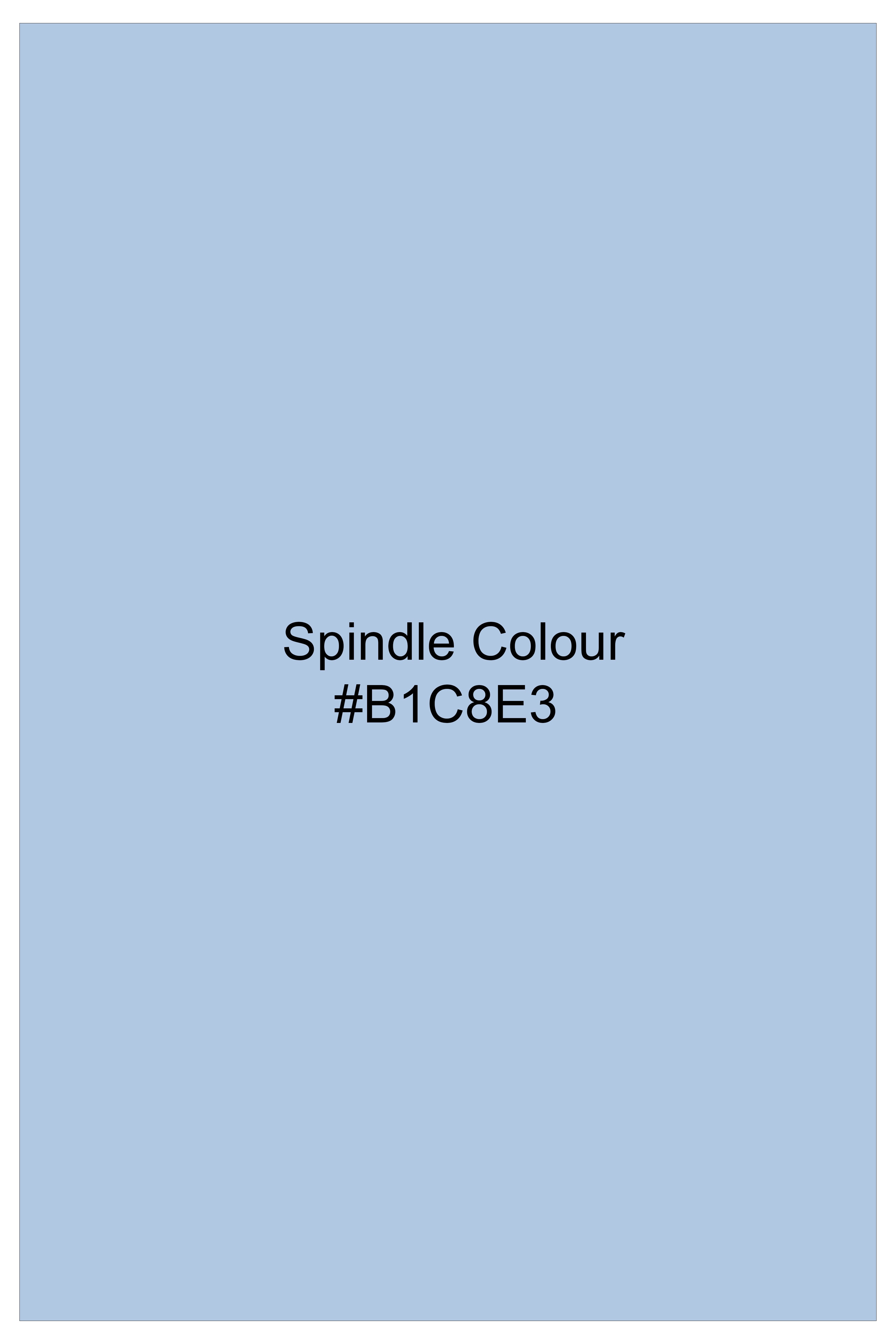 Ossira-Spindle Blue Dobby Textured Premium Cotton Lounge Pant