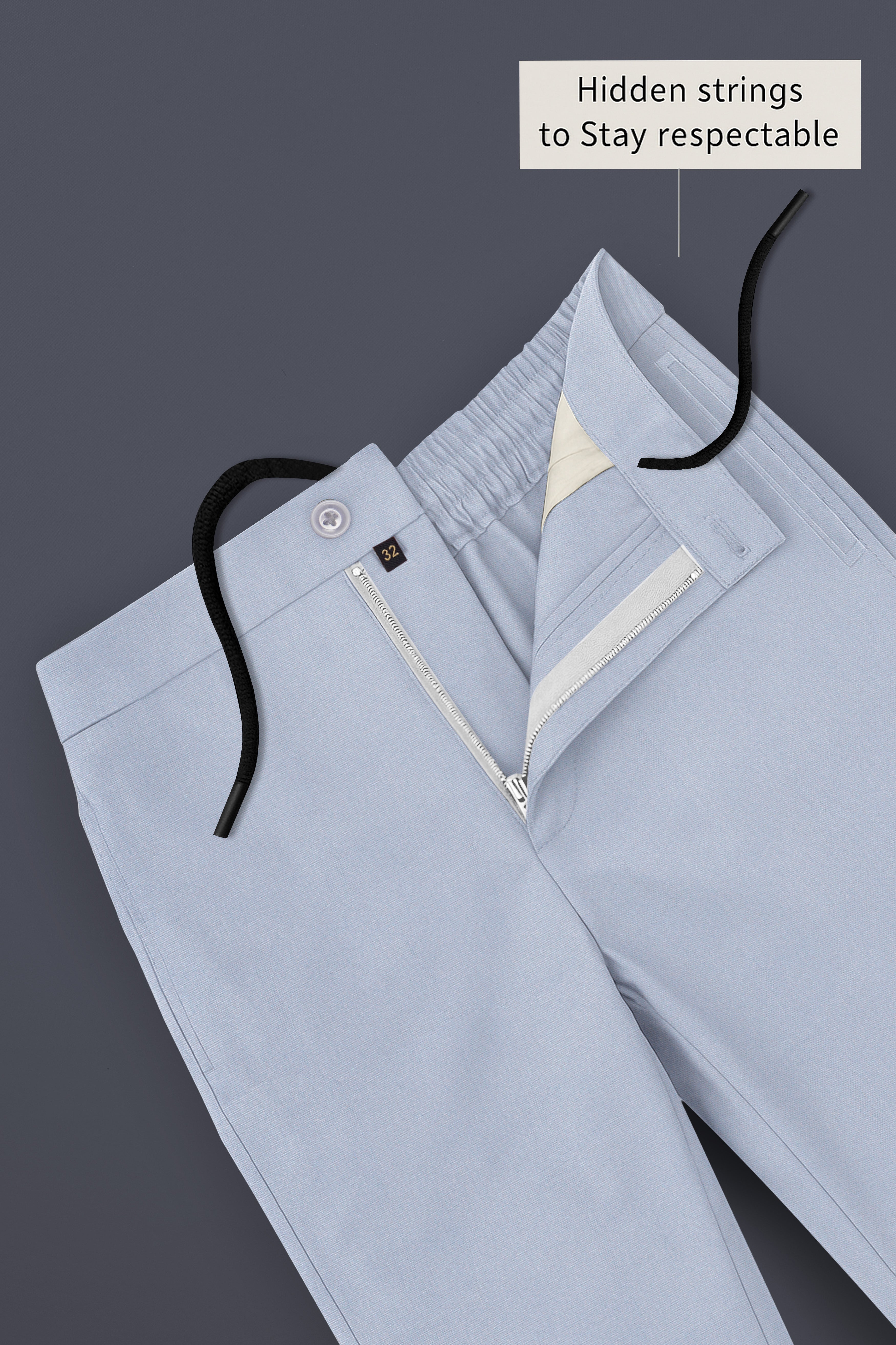 Oxivane-Santa Gray Oxford Premium Cotton Lounge Pant