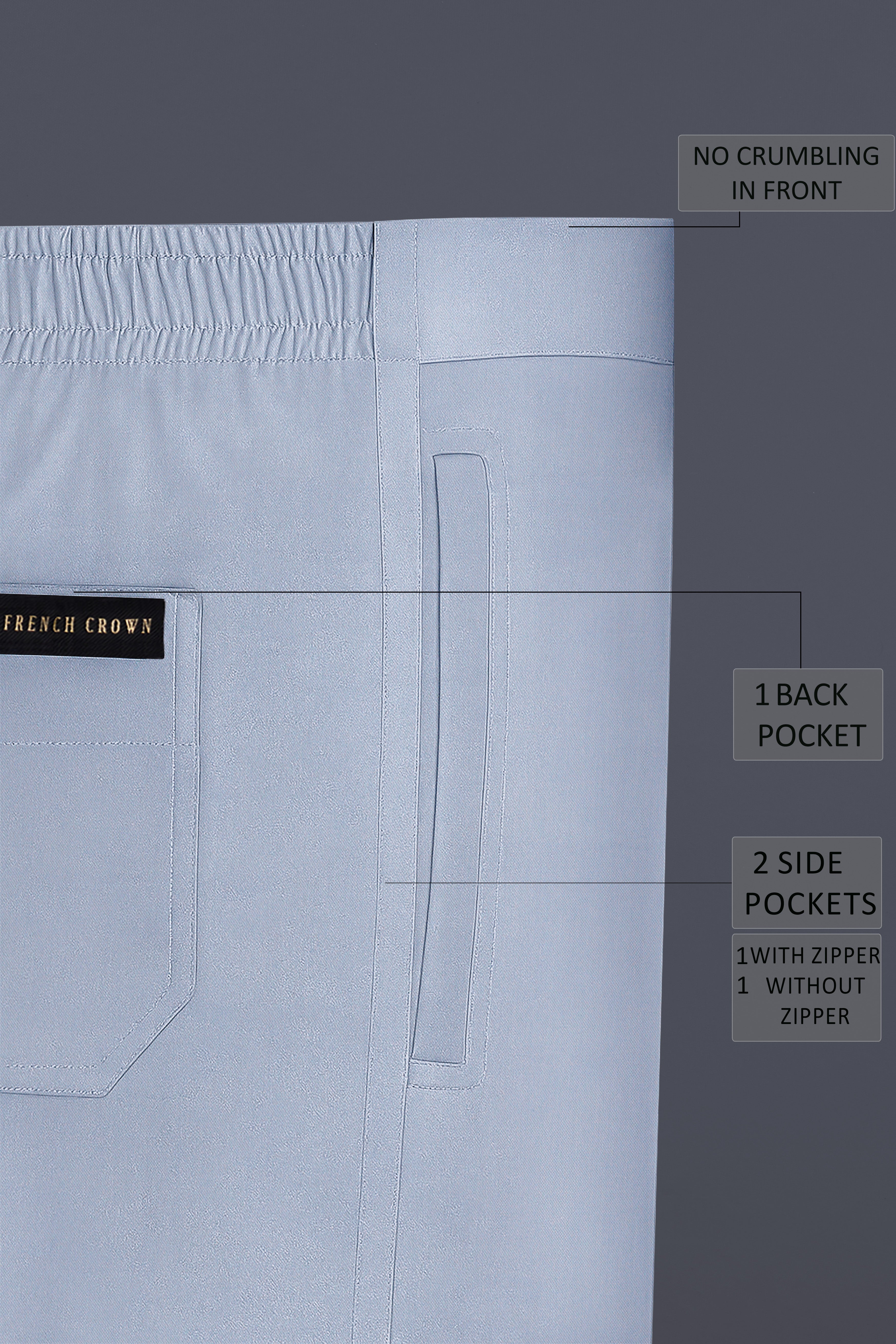 Oxivane-Santa Gray Oxford Premium Cotton Lounge Pant