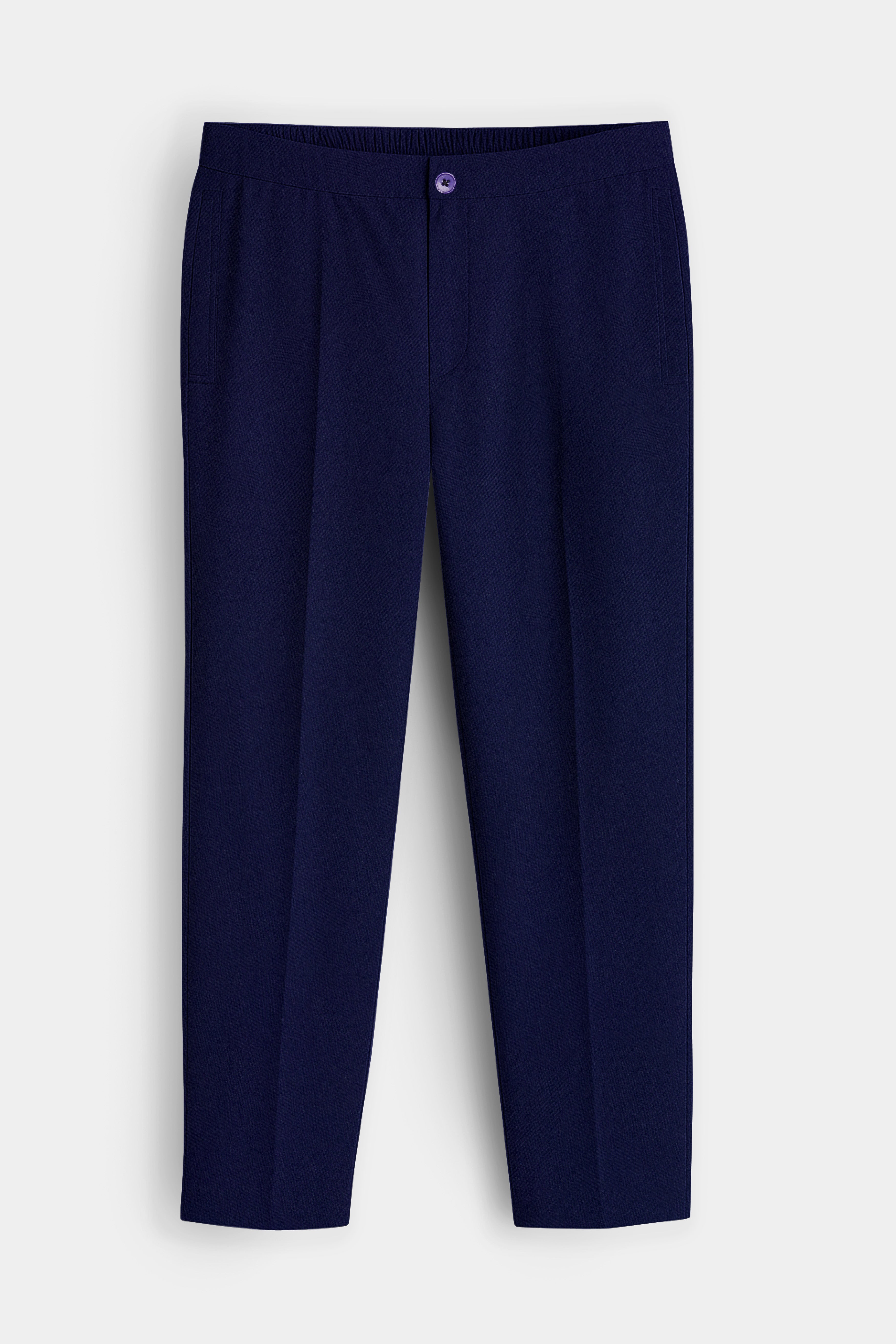 Serova-Mirage Blue Oxford Super Soft Premium Cotton Lounge Pant