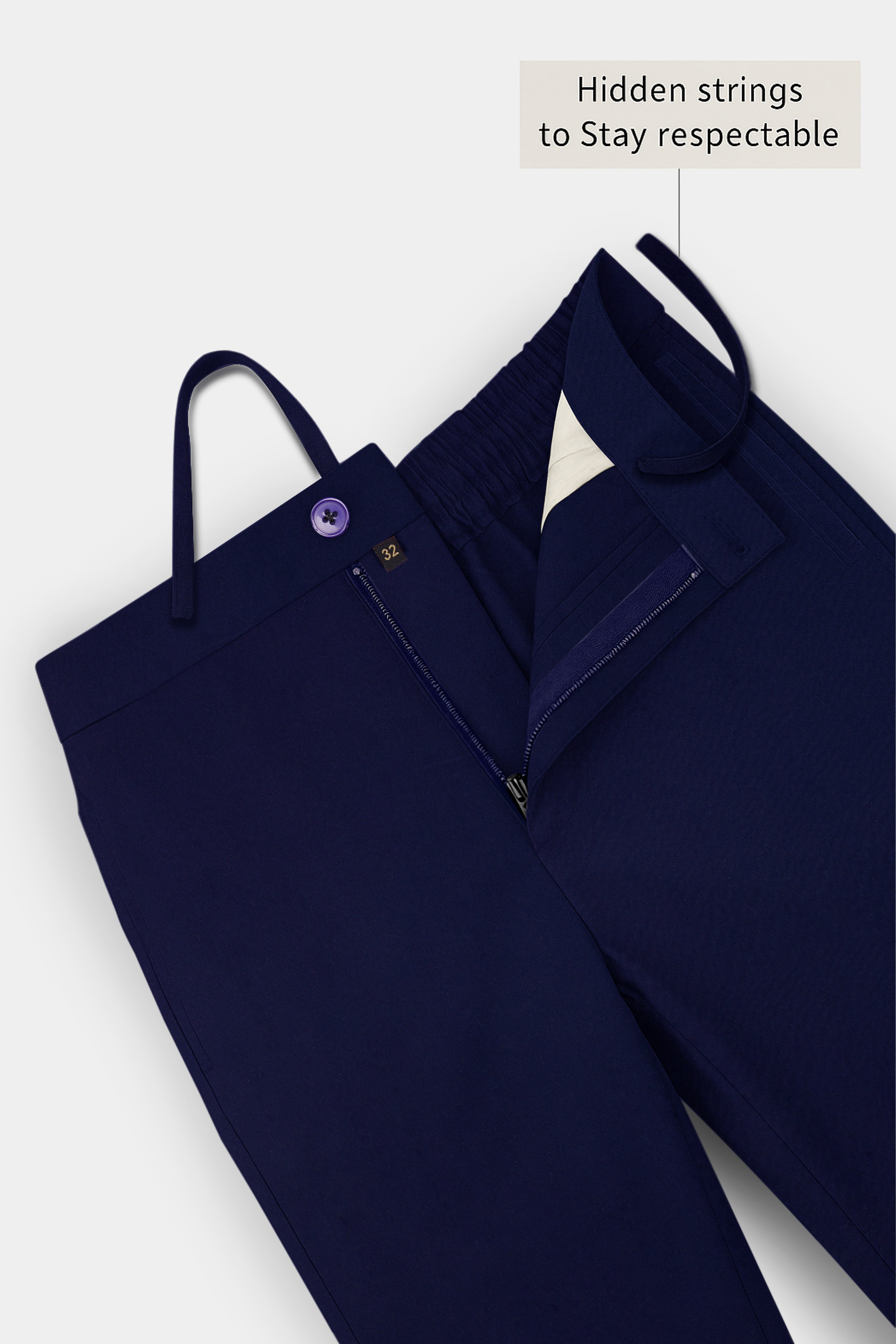 Serova-Mirage Blue Oxford Super Soft Premium Cotton Lounge Pant