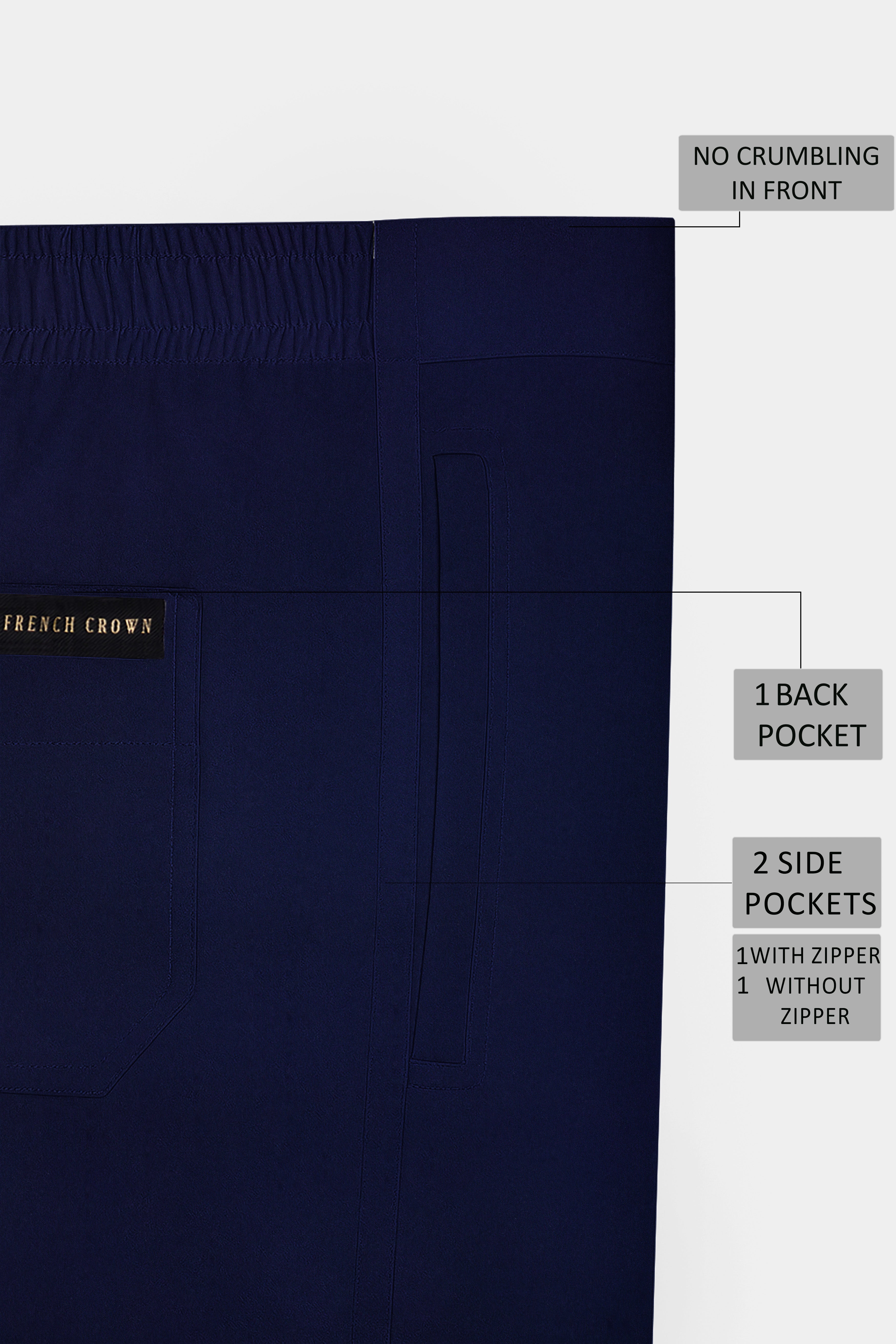 Serova-Mirage Blue Oxford Super Soft Premium Cotton Lounge Pant