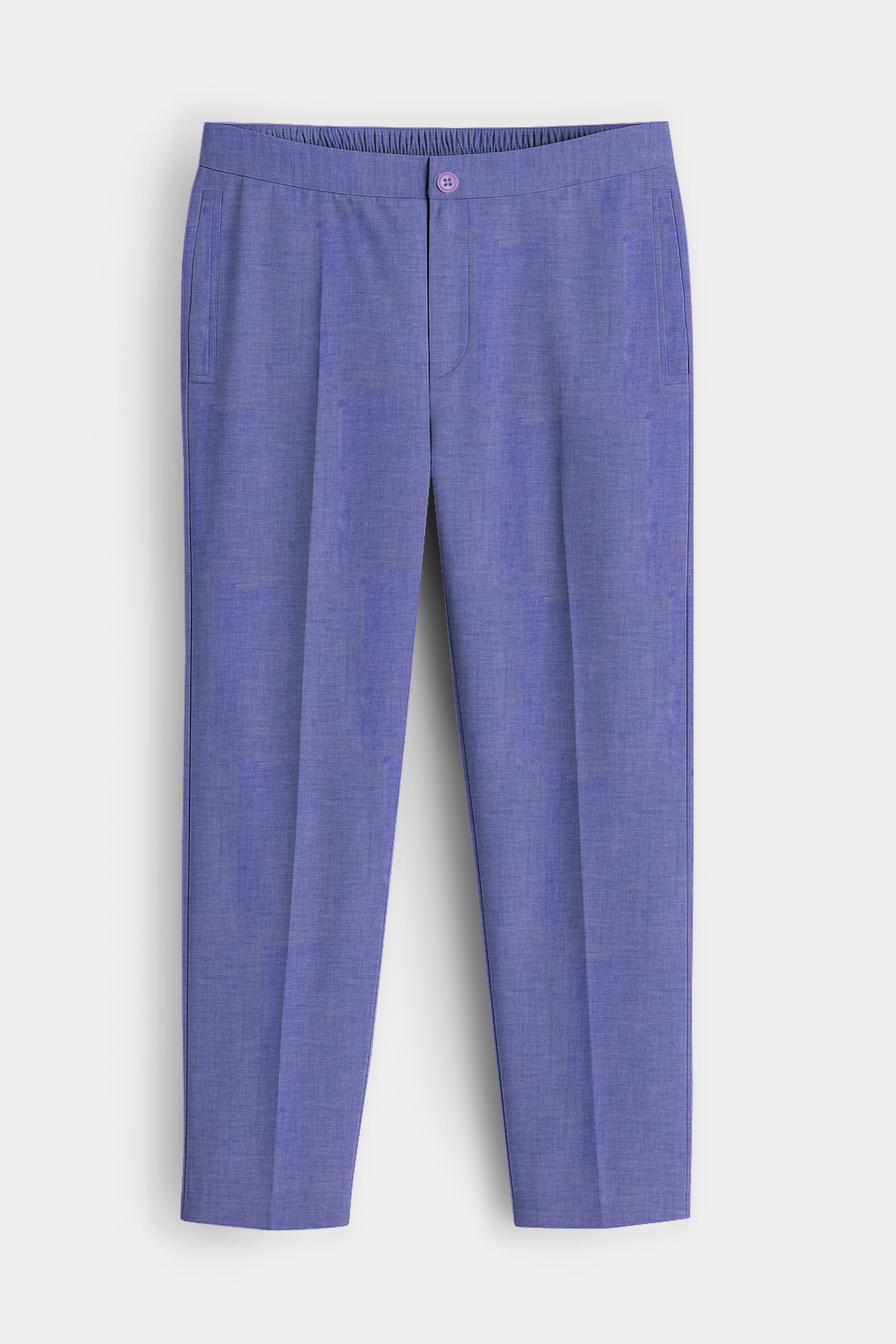 Aurivor-Scampi Blue Textured Super Soft Chambray Premium Cotton Lounge Pant