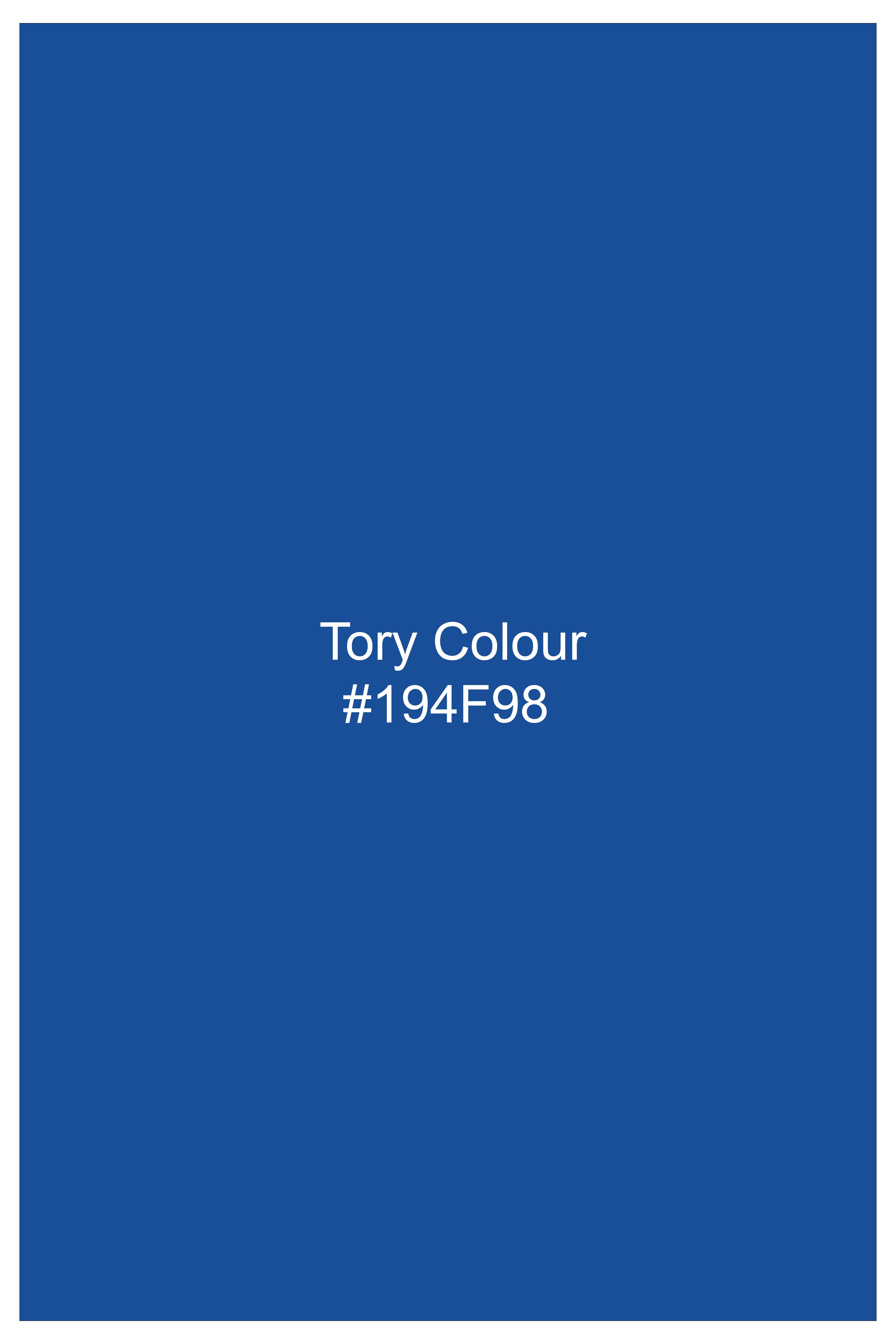 Lapiora-Tory Blue Rabbit Printed Poplin Giza Cotton Lounge Pant