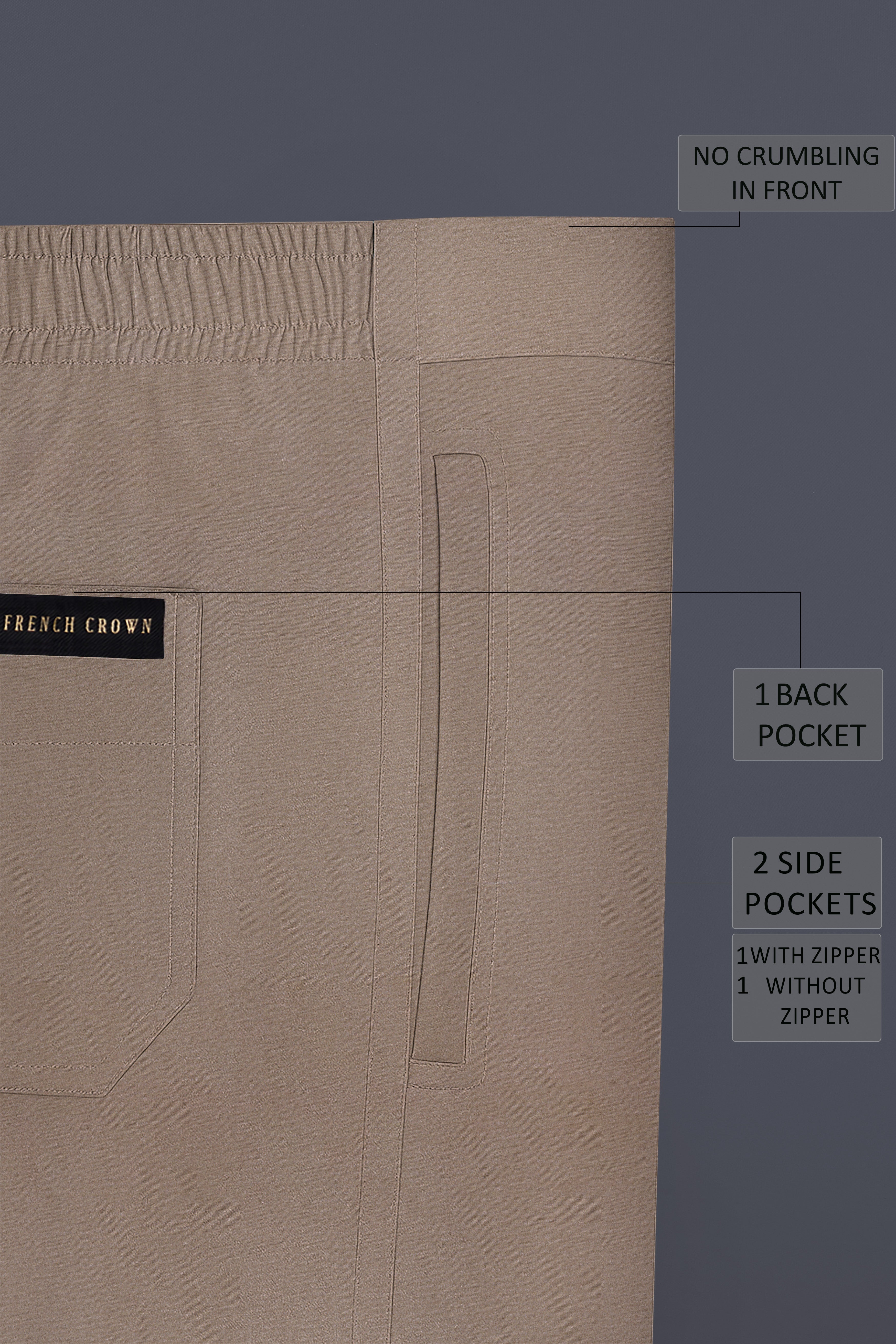 Brunessa-Zorba Brown Subtle Sheen Super Soft Premium Cotton Lounge Pant