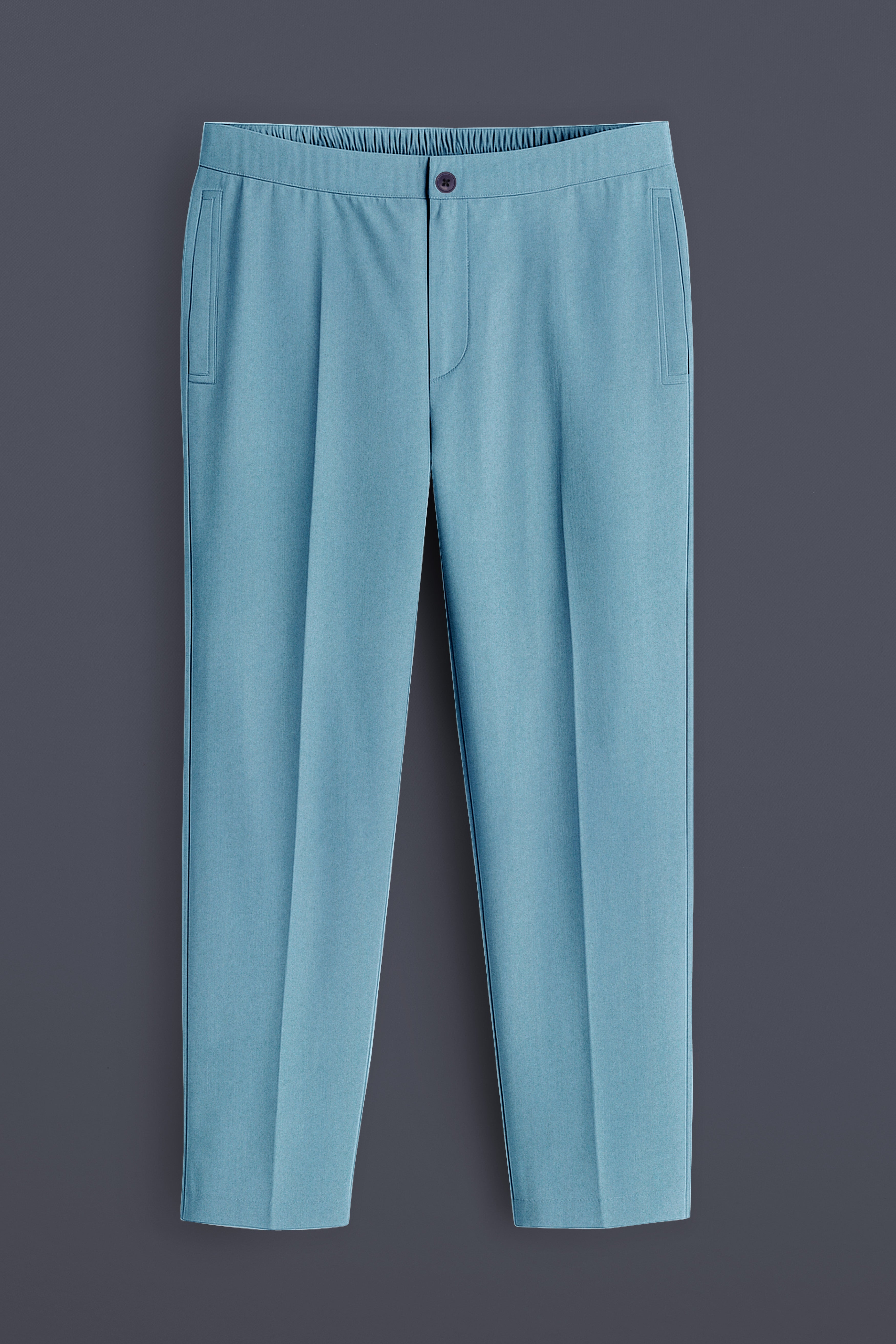 Lumivra-Gothic Blue Super Soft Poplin Giza Cotton Lounge Pant