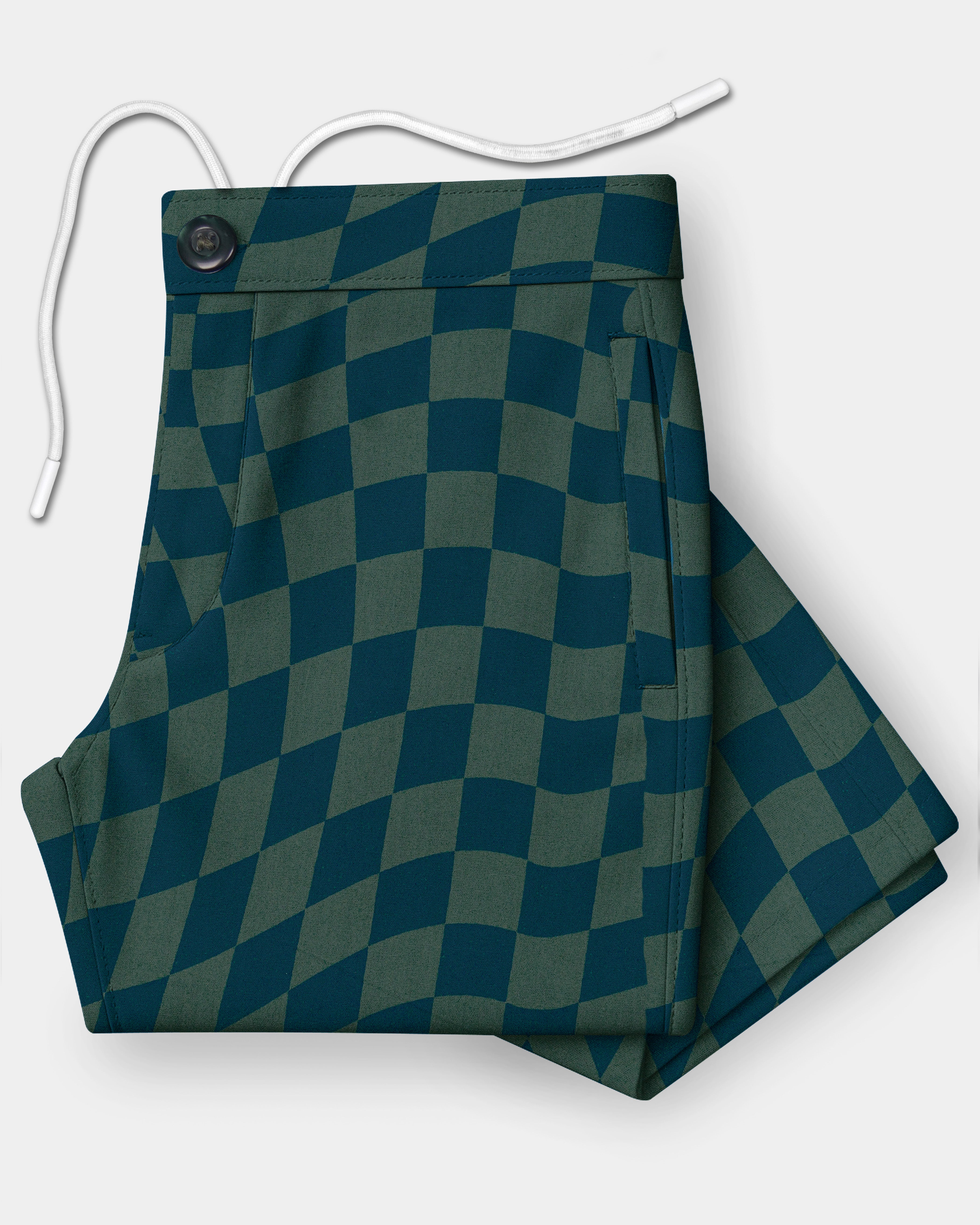 Plaivell-Celtic Green Plaid Super Soft Poplin Giza Cotton Lounge Pant