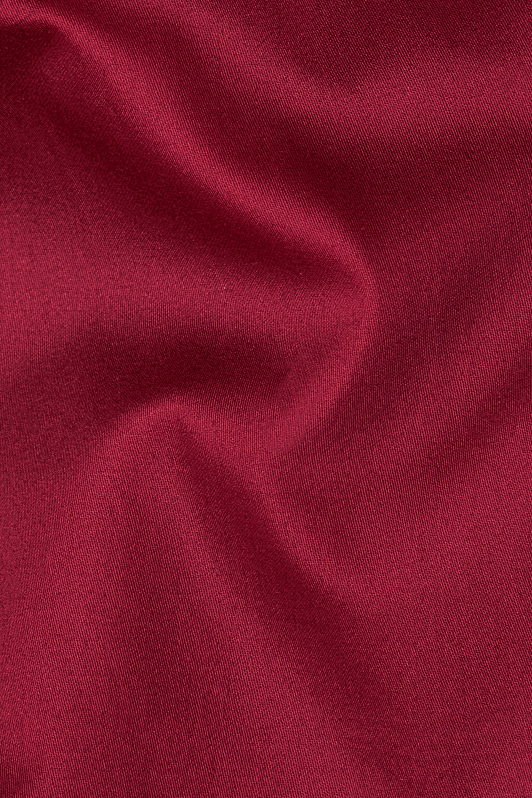 Vivid Auburn Red Subtle Sheen Super Soft Premium Cotton Pathani