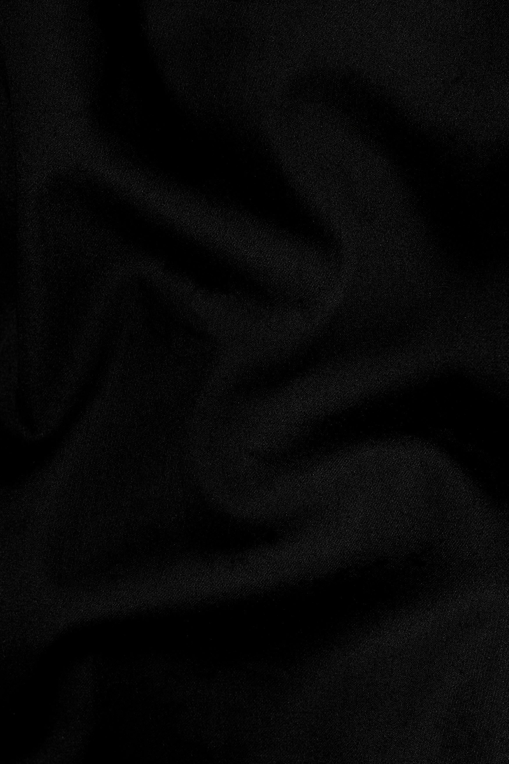 Jade Black Subtle Sheen Super Soft Premium Cotton Pathani