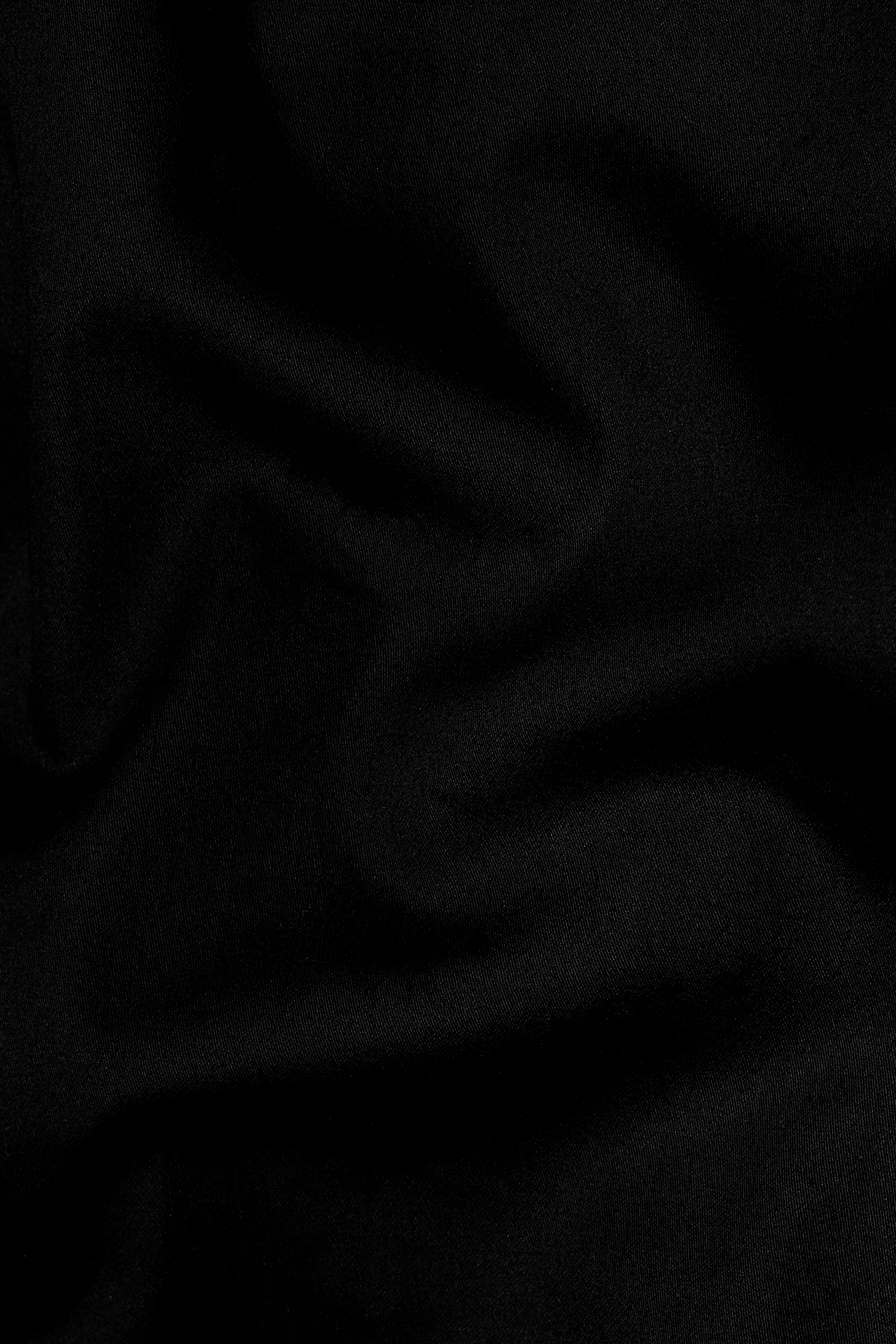 Jade Black Subtle Sheen Super Soft Premium Cotton Pathani Set