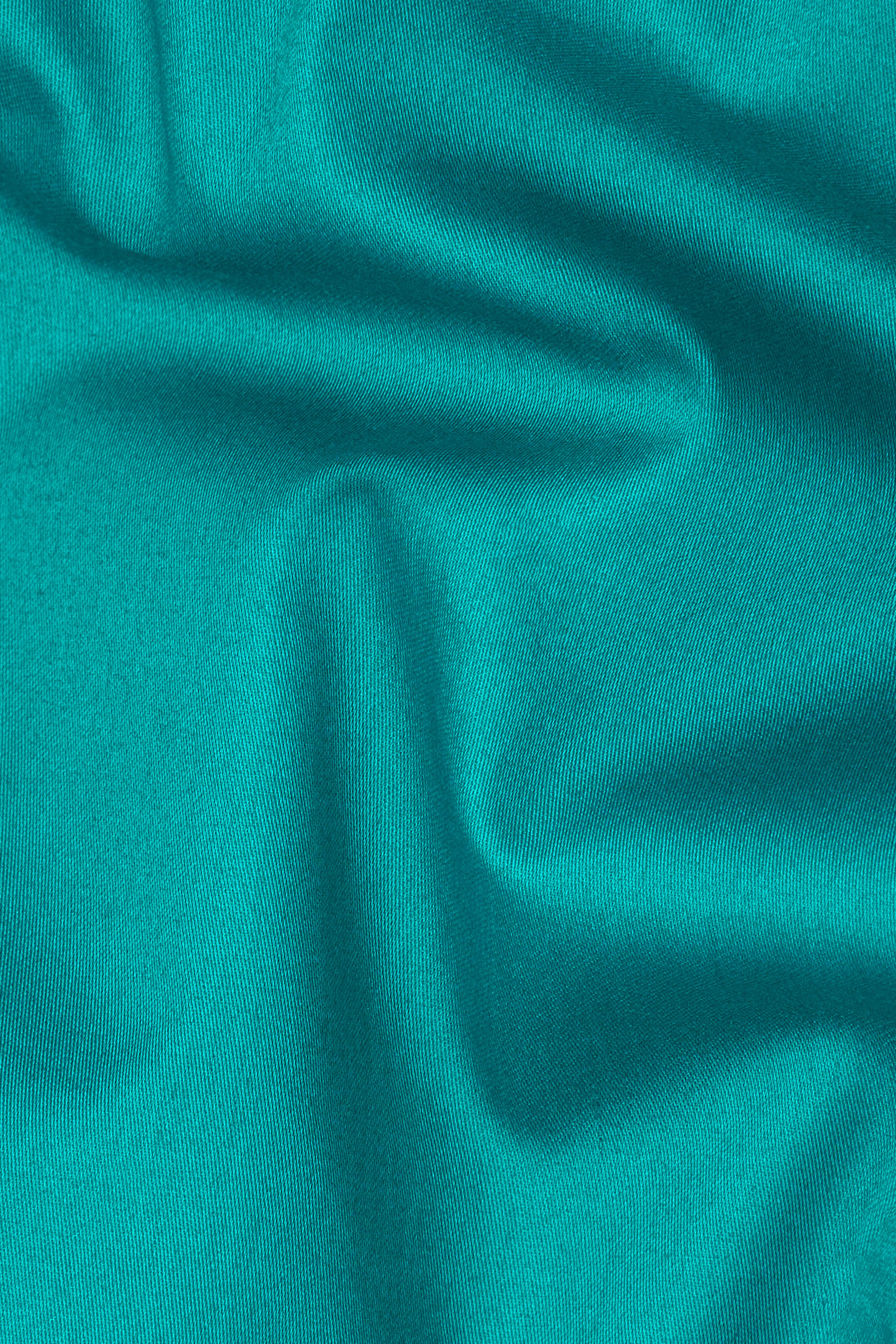 Teal Blue Subtle Sheen Super Soft Premium Cotton Pathani Set