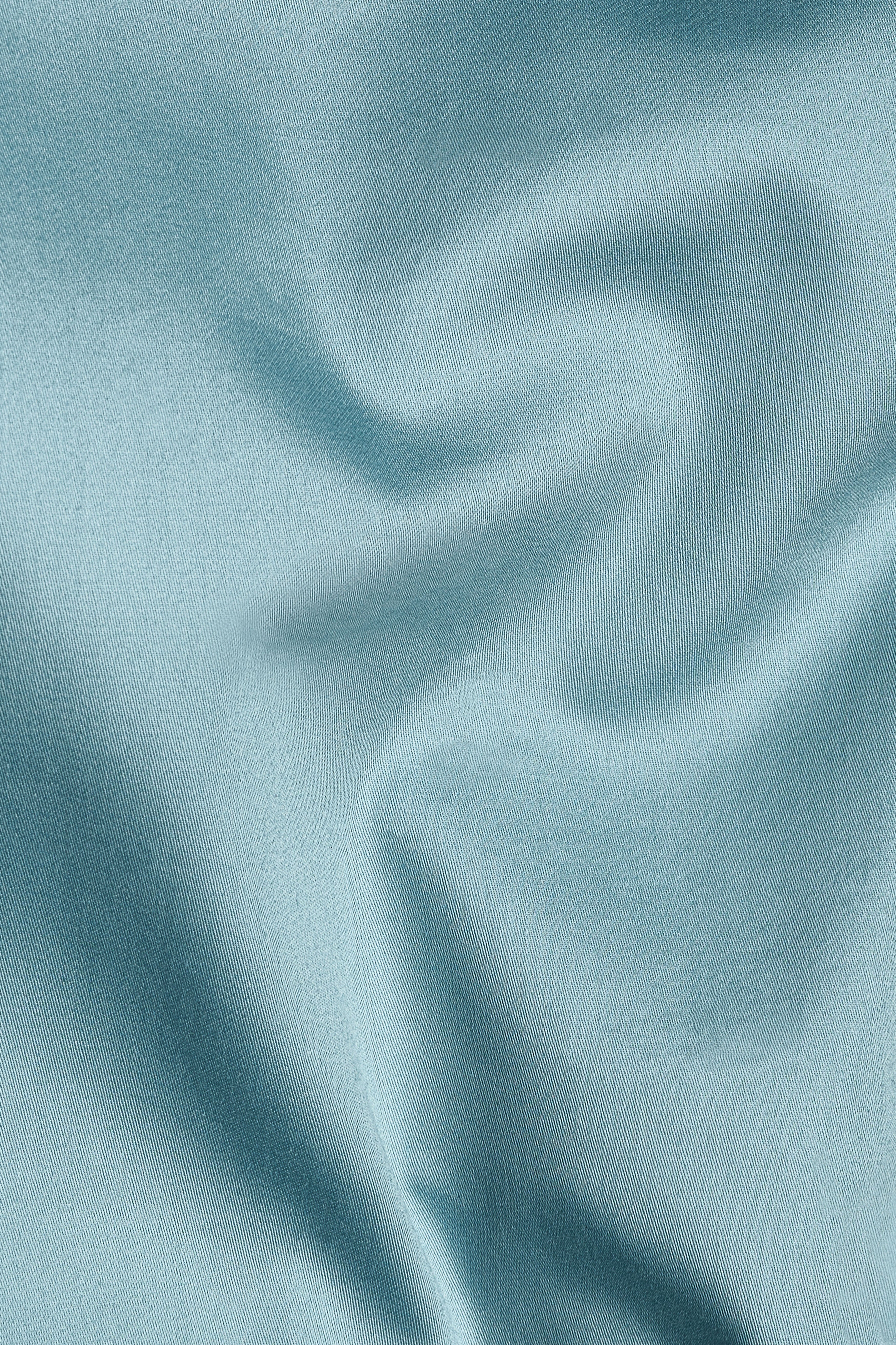 Glacier Blue Subtle Sheen Super Soft Premium Cotton Pathani Set