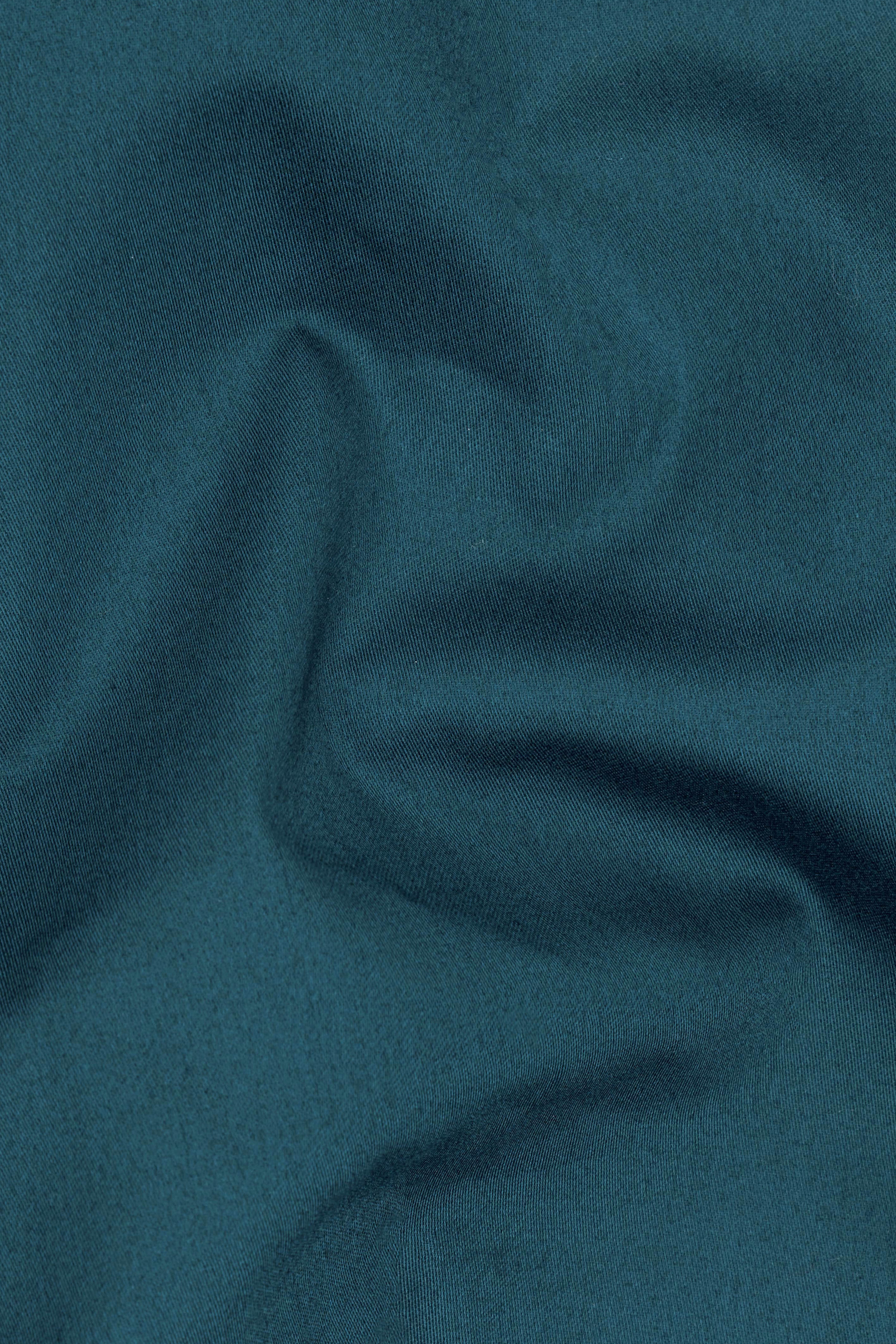 Nile Blue Subtle Sheen Super Soft Premium Cotton Pathani Set