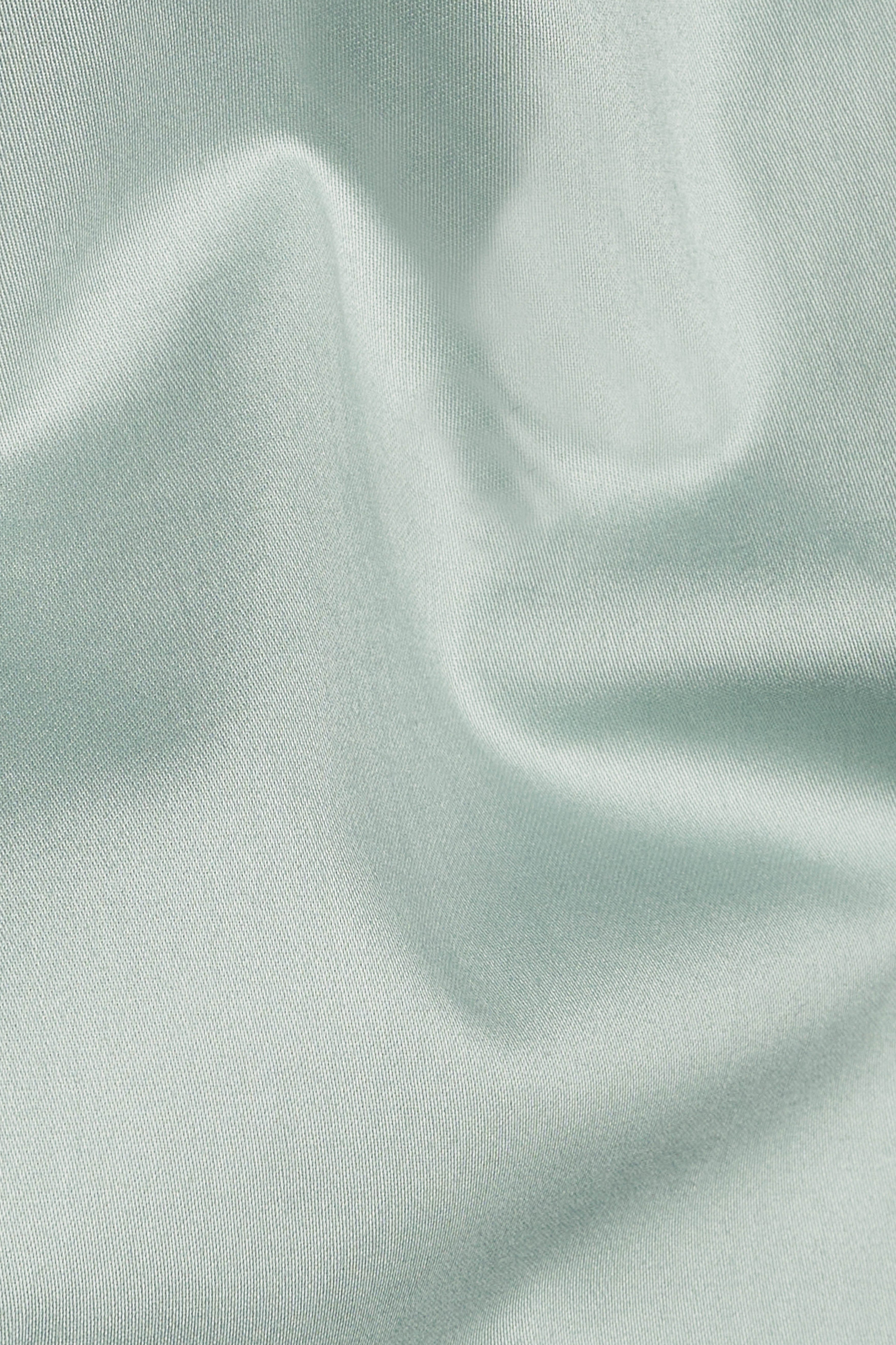 Periglacial Green Subtle Sheen Super Soft Premium Cotton Pathani Set