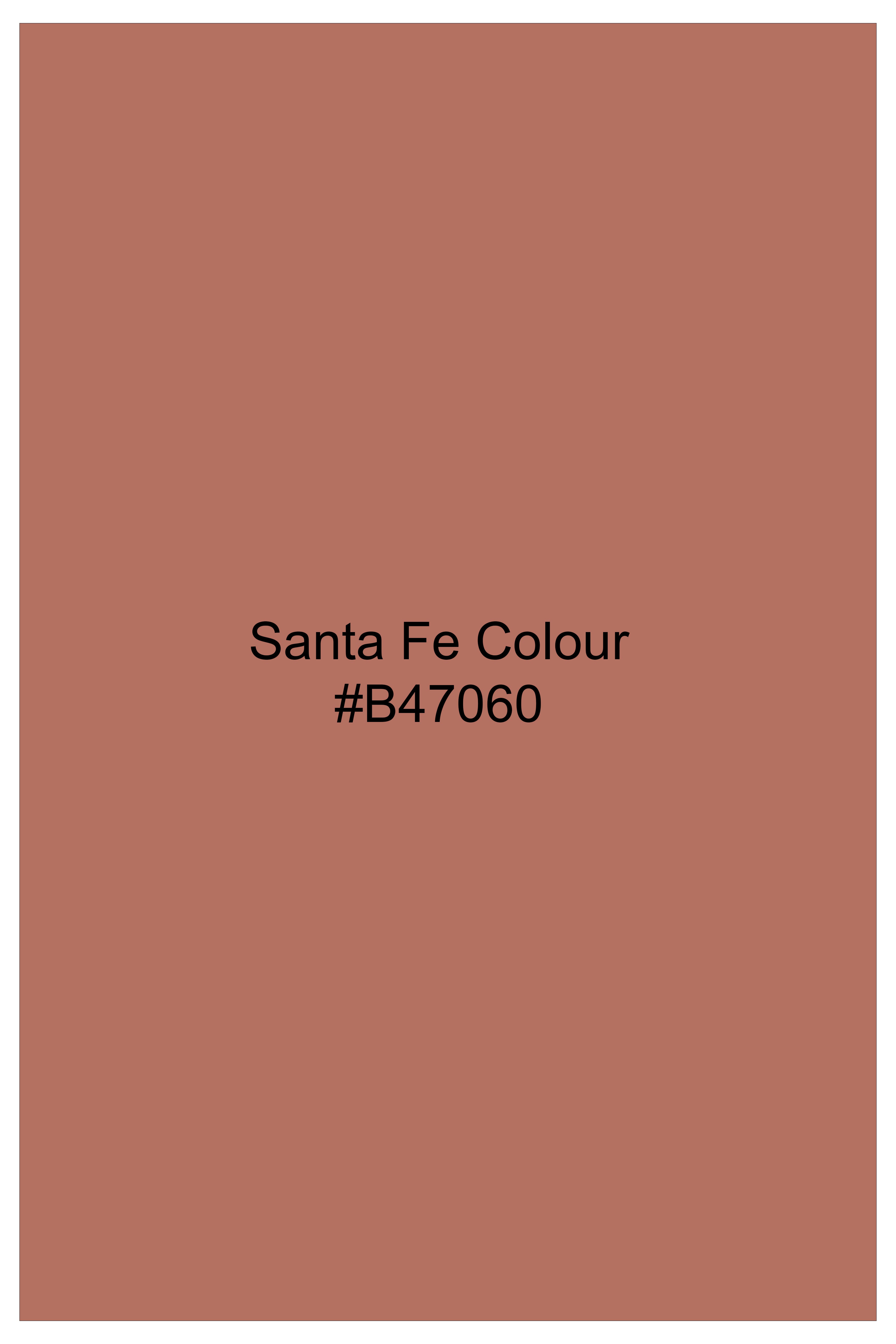 Rustline-Santa Fe Orange Solid Oxford Premium Cotton Boxer