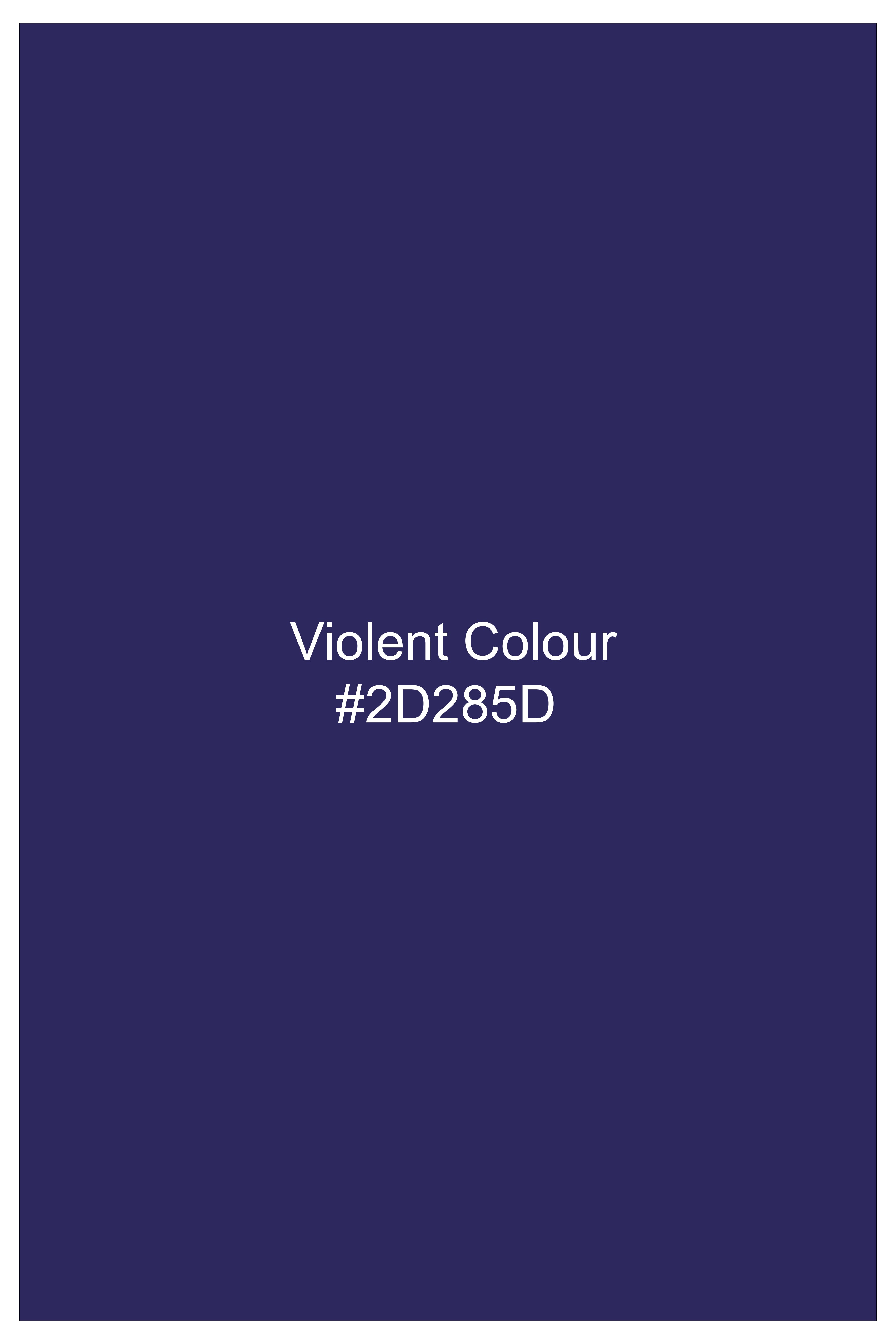 Lustraze-Violent Blue Luxurious Linen Dress Shirt