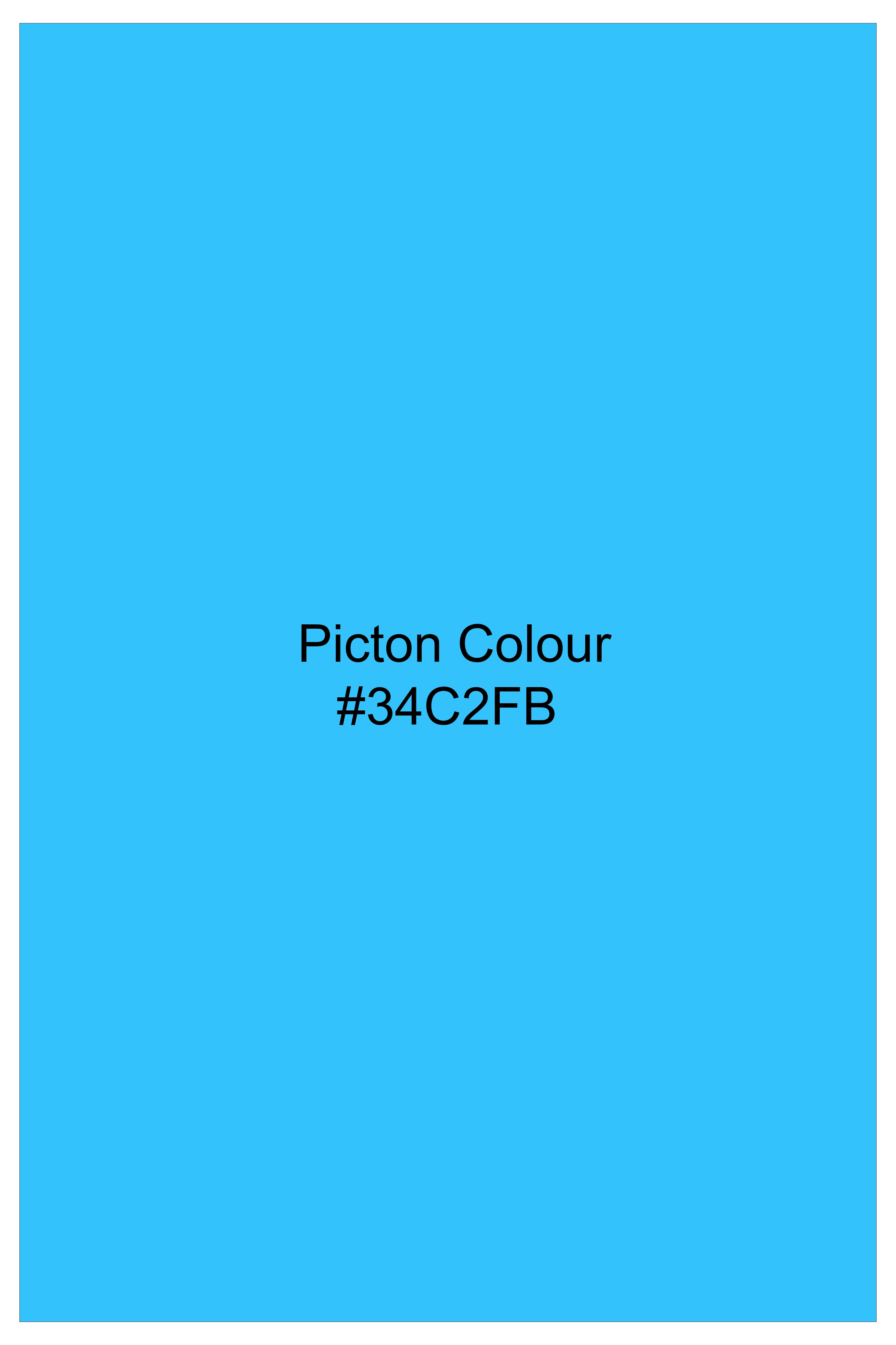 Azure-Picton Blue Striped Super Soft Poplin Premium Cotton Boxer