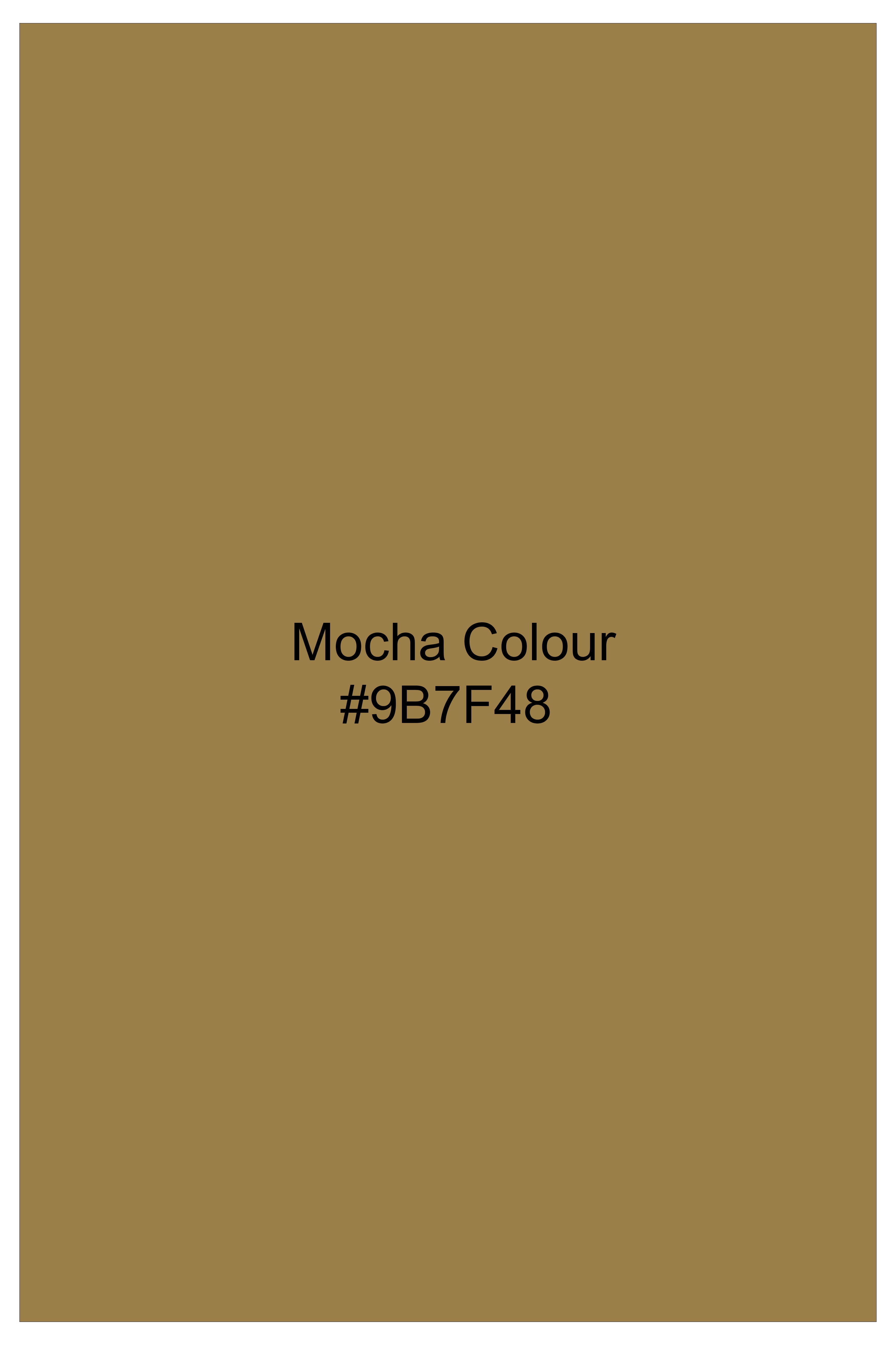 Tuscan Soil-Mocha Brown Solid Premium Luxuries Linen Dress Shirt