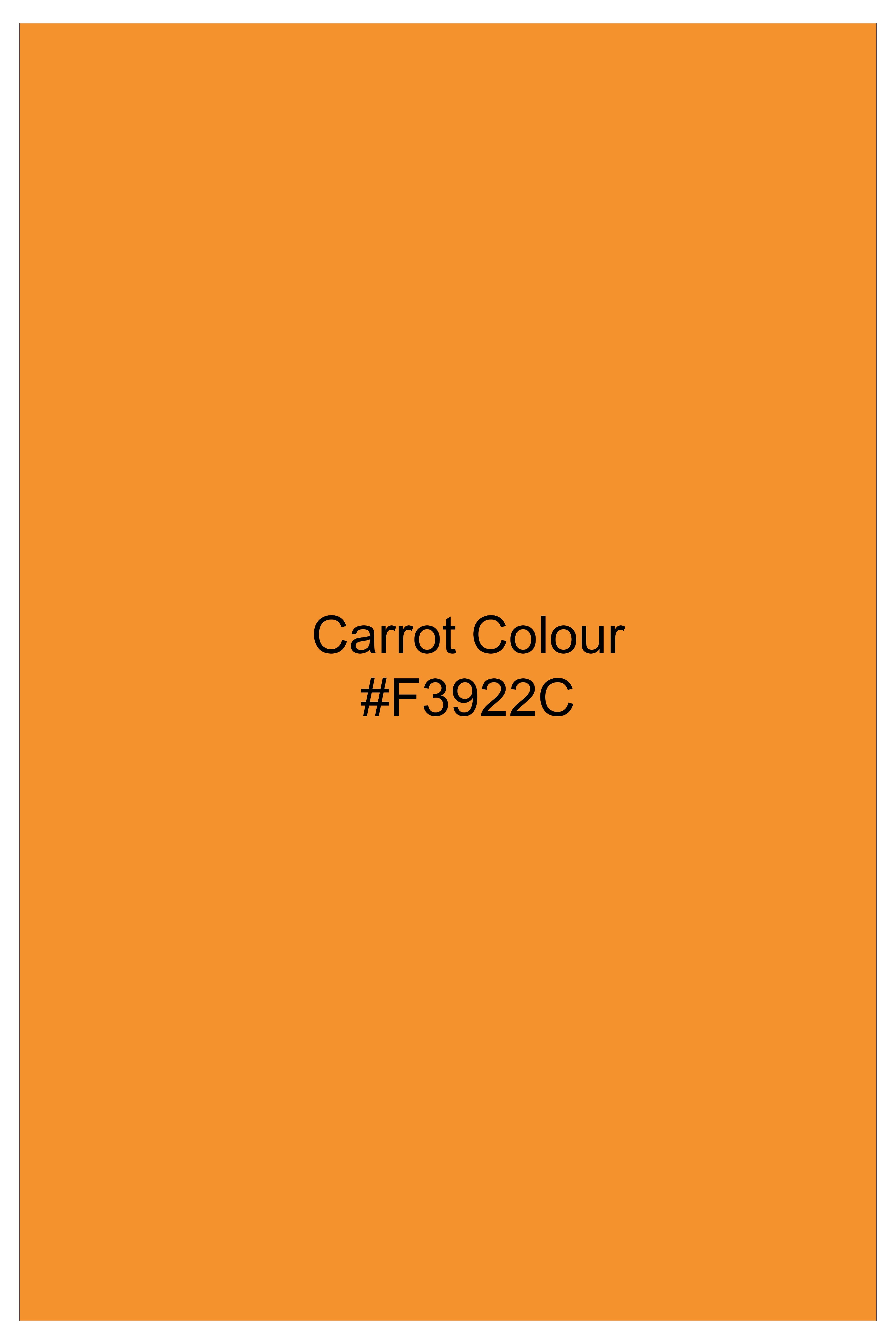 Spiced Citrus-Carrot orange Printed Poplin Premium Cotton Boxer