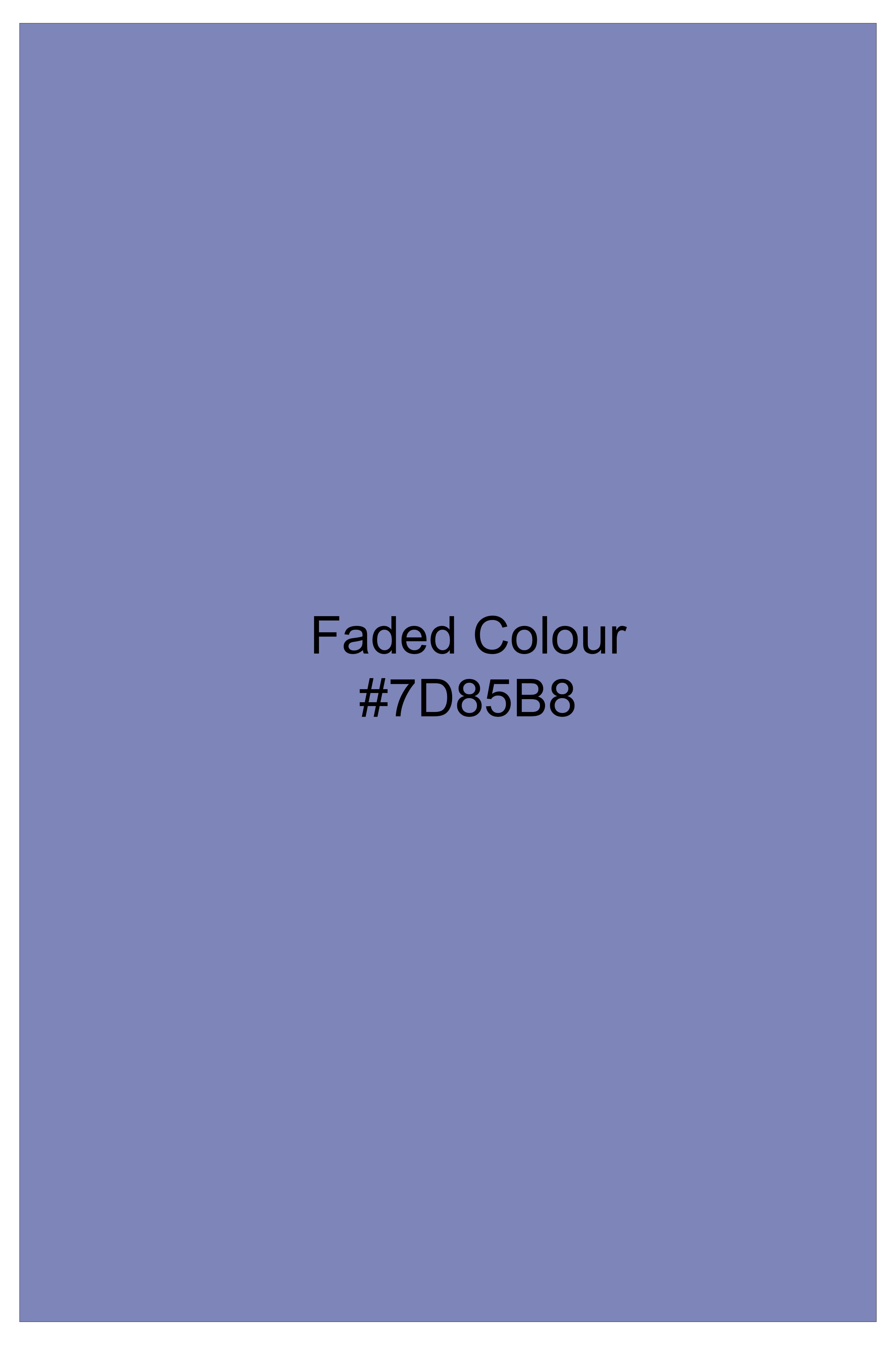 Storm-Faded Blue Solid Oxford Premium Cotton Boxer