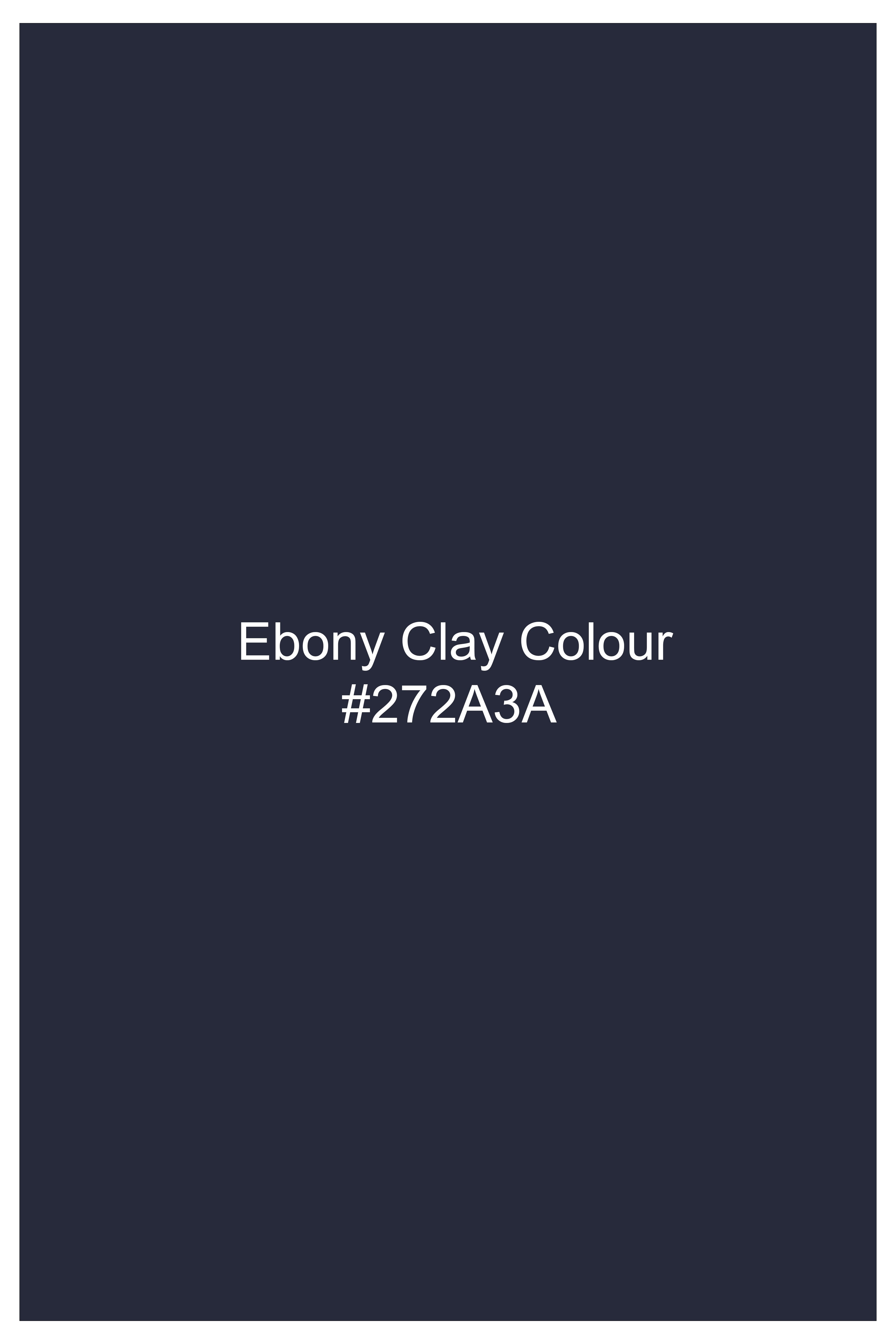 Diagris-Ebony Clay Denim Blue Diagonal Striped Super Soft Premium Cotton Casual Shirt