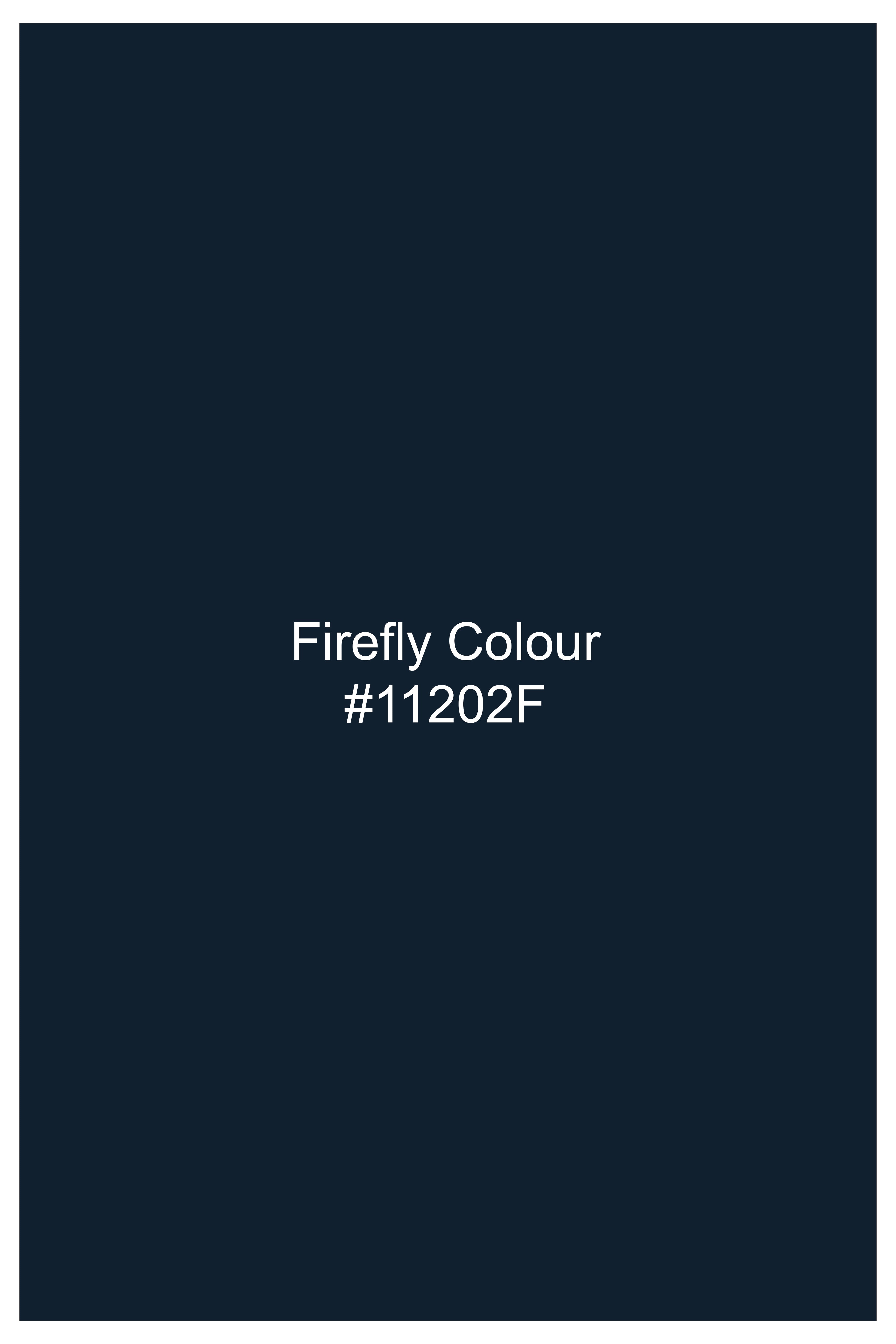 Firefly Blue textured Premium Cotton Chinos Pant