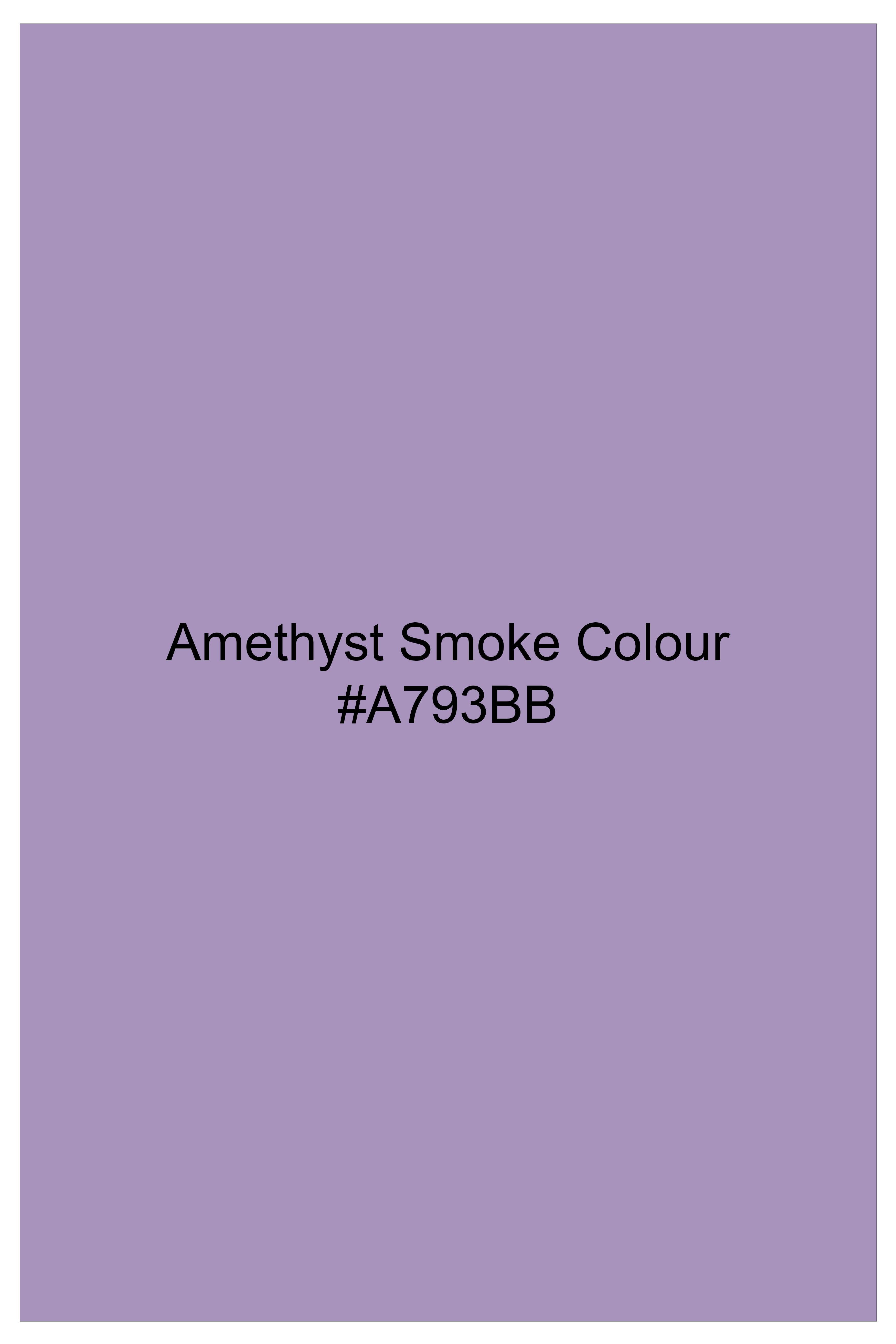Sorell-Amethyst Smoke Purple Oxford Premium Cotton Dress Shirt