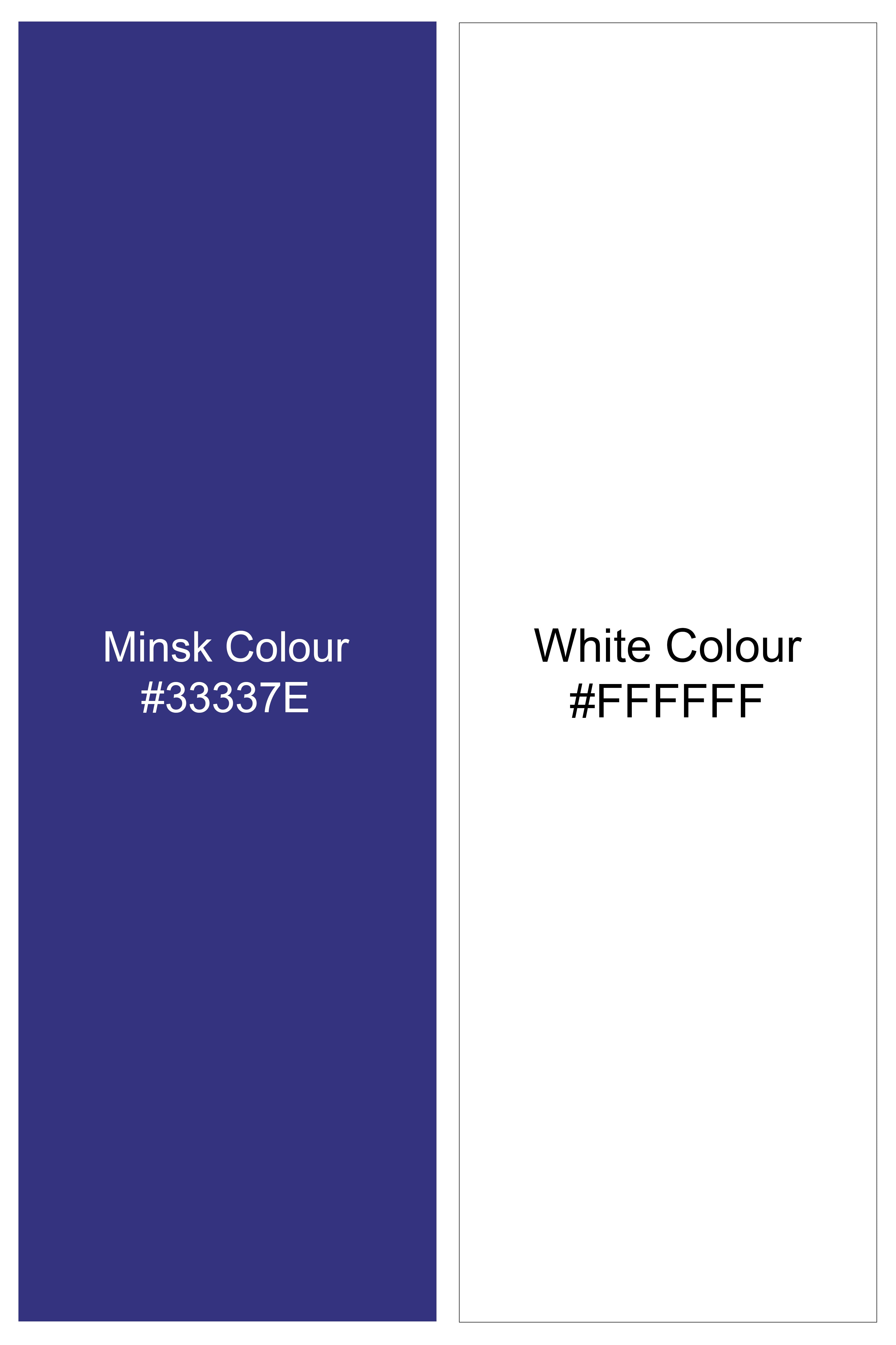 Minsk Blue And Bright White horizontal Stripes Super Soft Premium Cotton Boxer