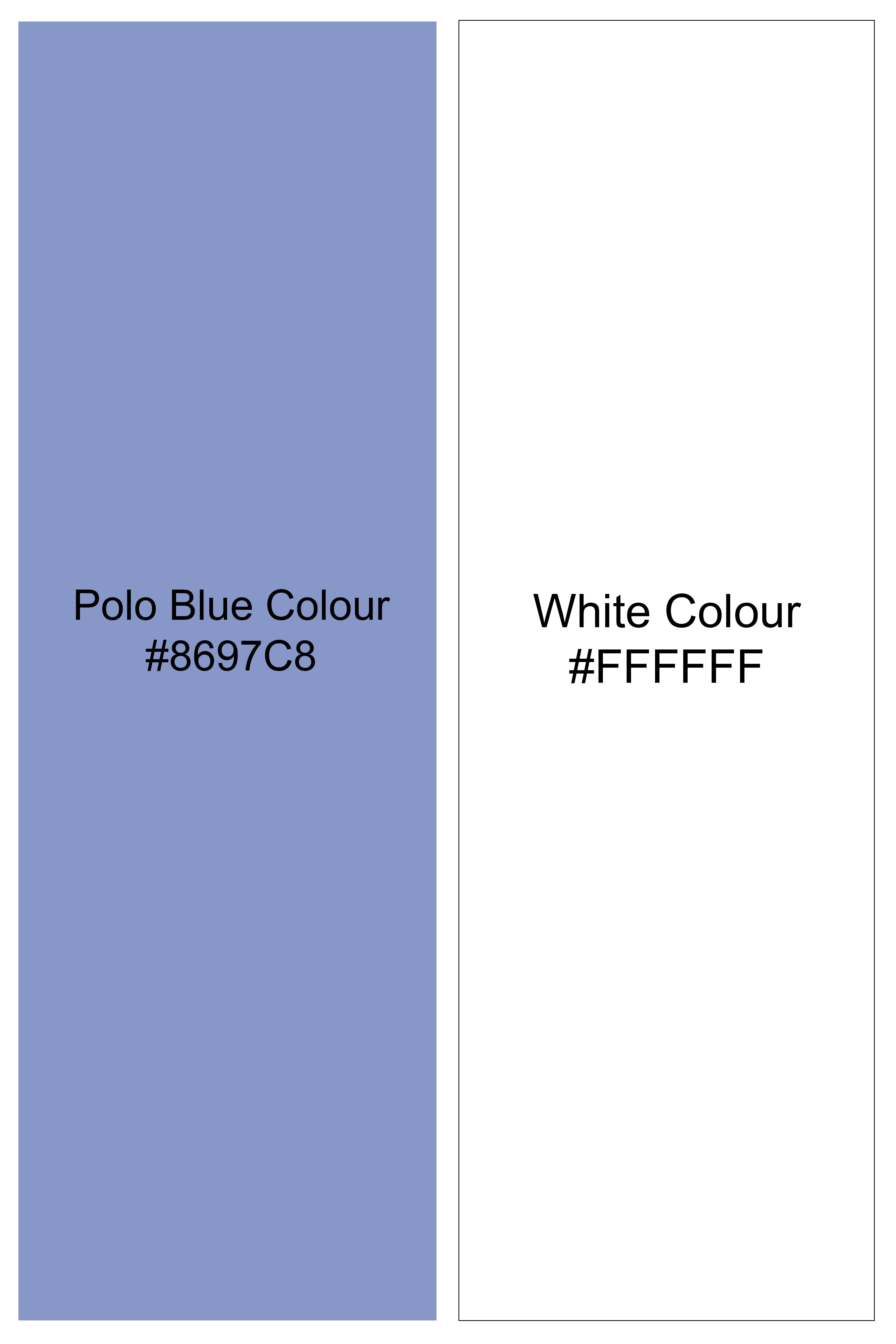 Nautical-Polo Blue And Bright White Striped Oxford Premium Cotton Boxer