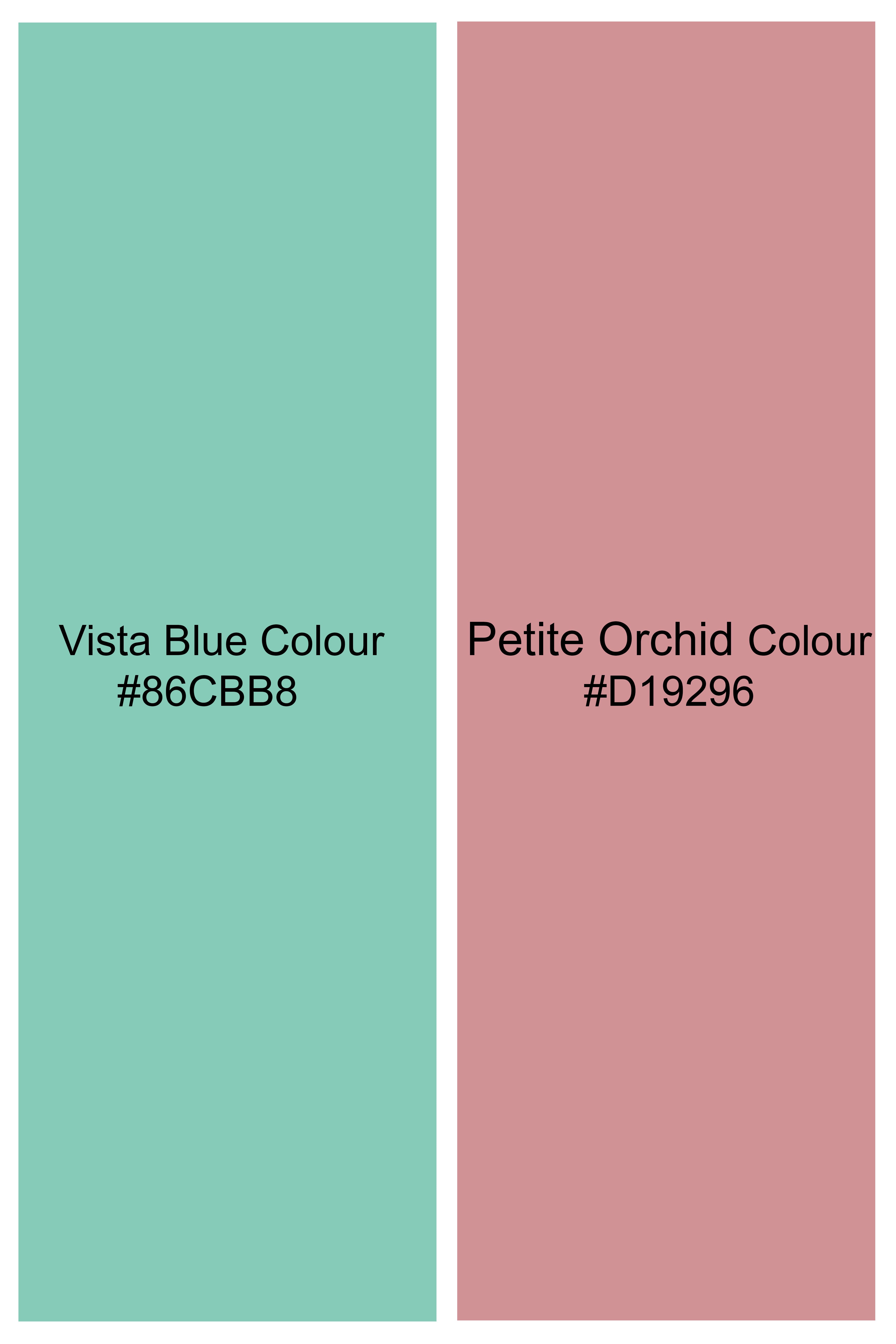 Spring Haze-Vista Green And Petite Orchid Pink Multi Color Stripes Subtle Sheen Super Soft Premium Cotton Casual Shirt